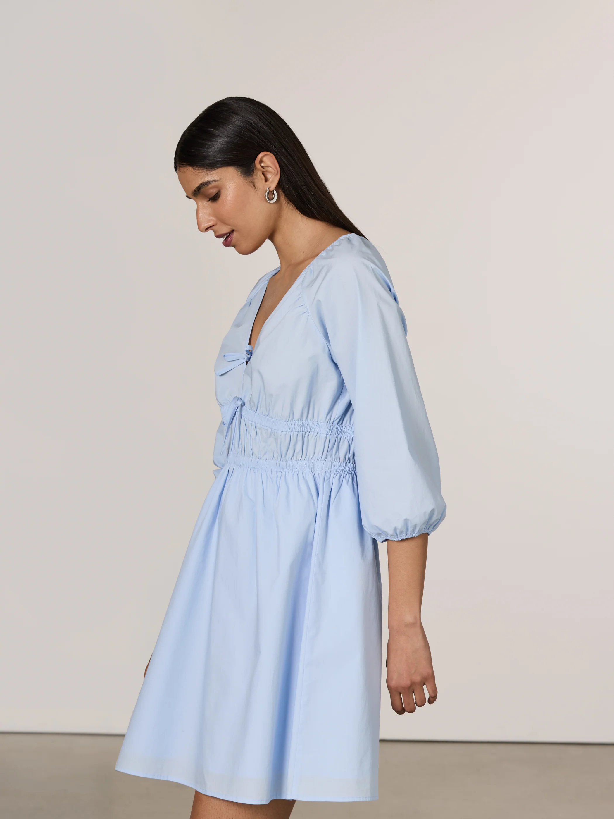 V-Neck Mini Dress - Image 8