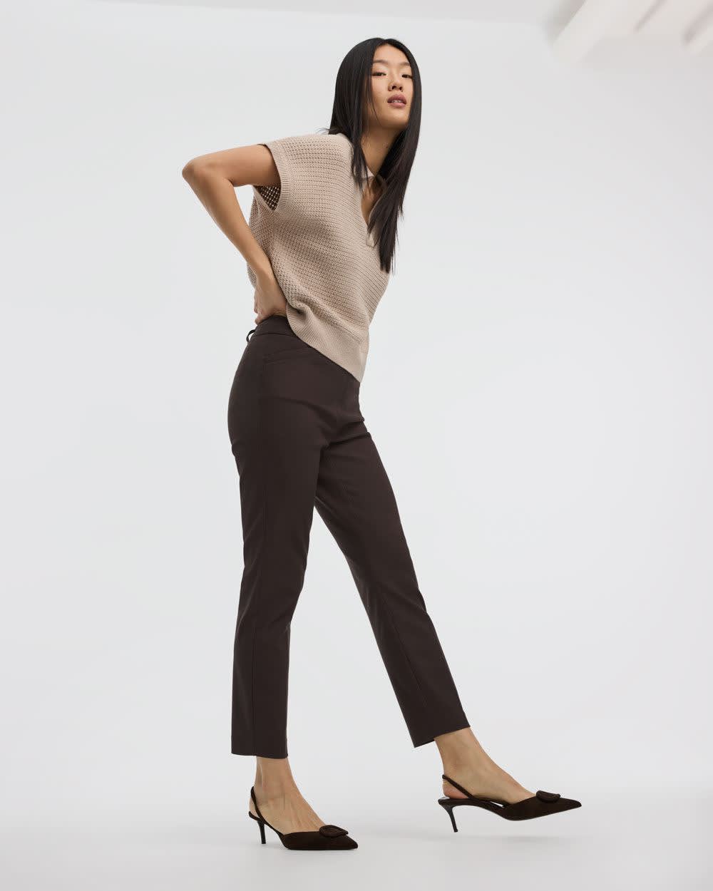 Slim-Leg High-Rise Ankle Pant - The Iconic (R) - Image 4