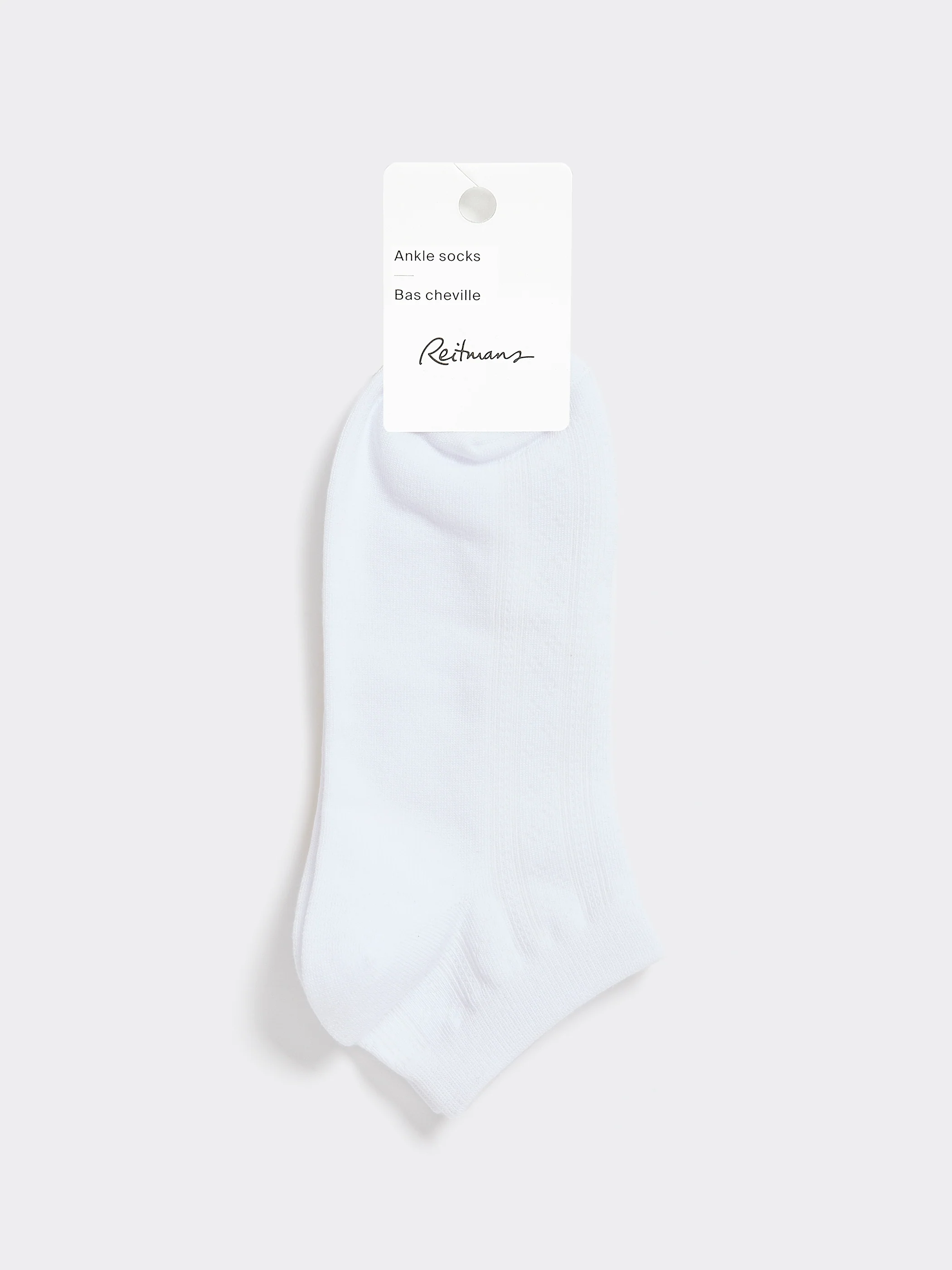 Anklet Socks with Pointelle Stitches - Image 2