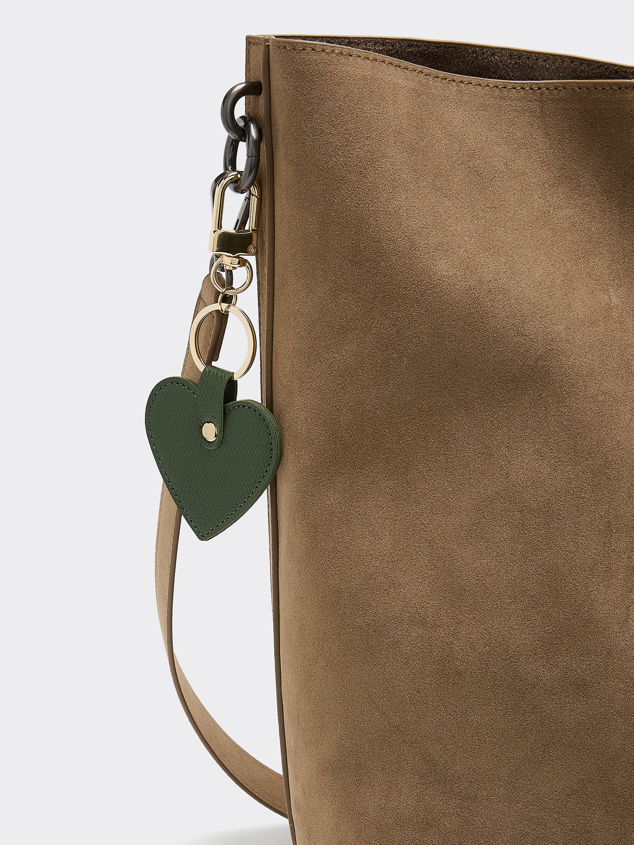 Faux Leather Heart Bag Charm - Image 6