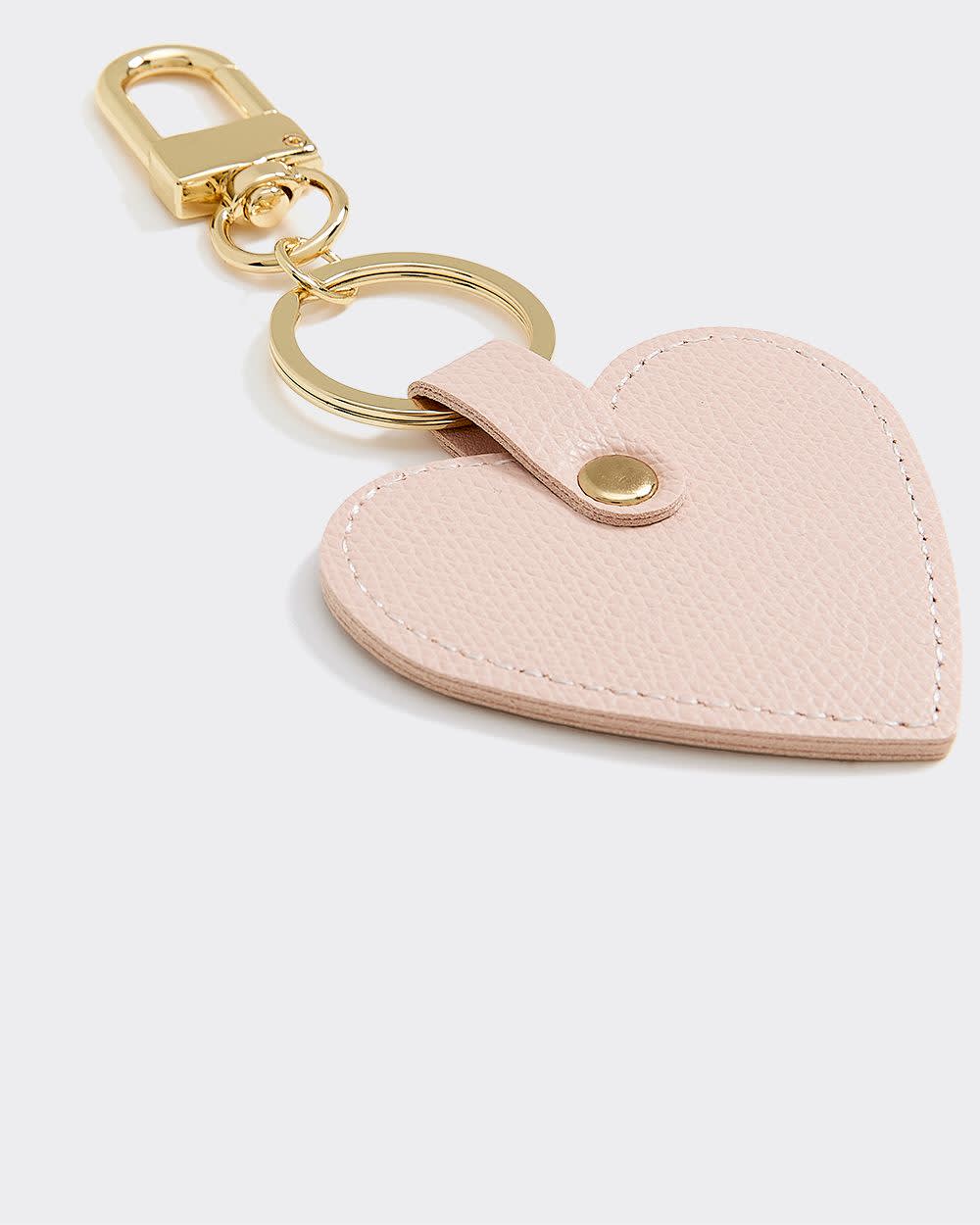 Faux Leather Heart Bag Charm - Image 7