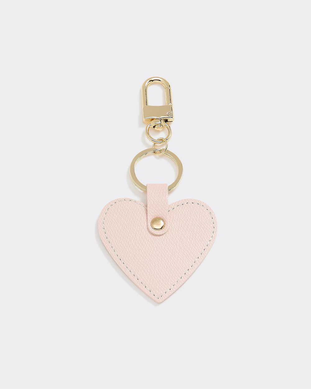 Faux Leather Heart Bag Charm - Image 8