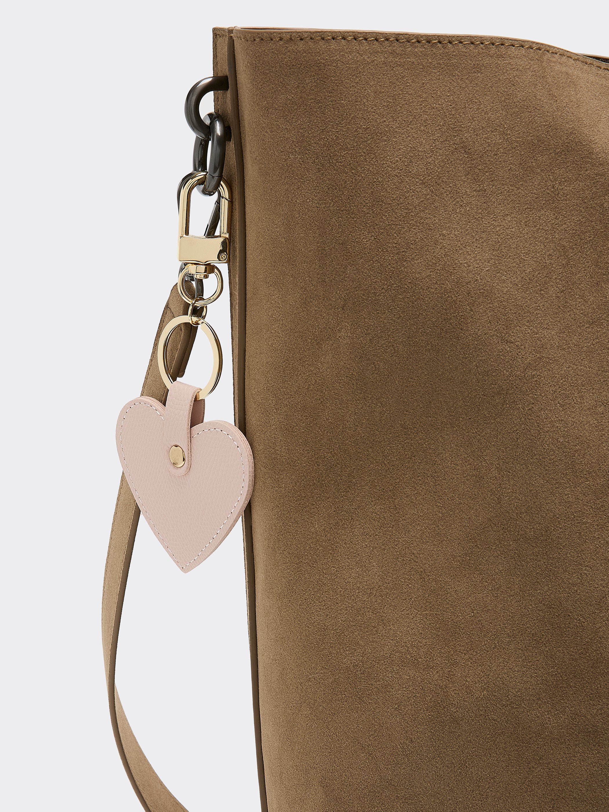 Faux Leather Heart Bag Charm - Image 9