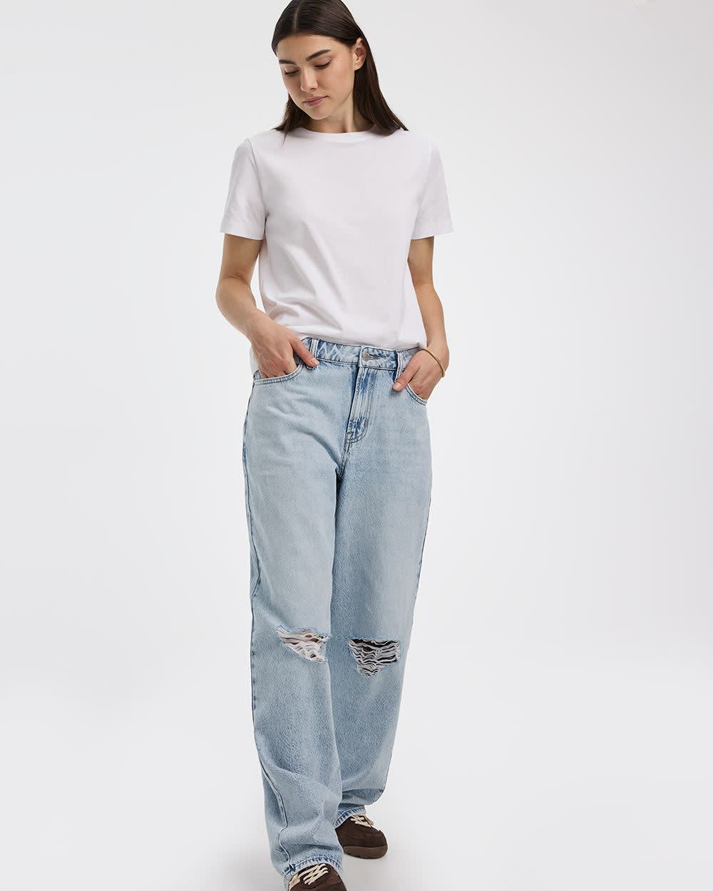 Mid-Rise Ripped Baggy Jean - Image 4