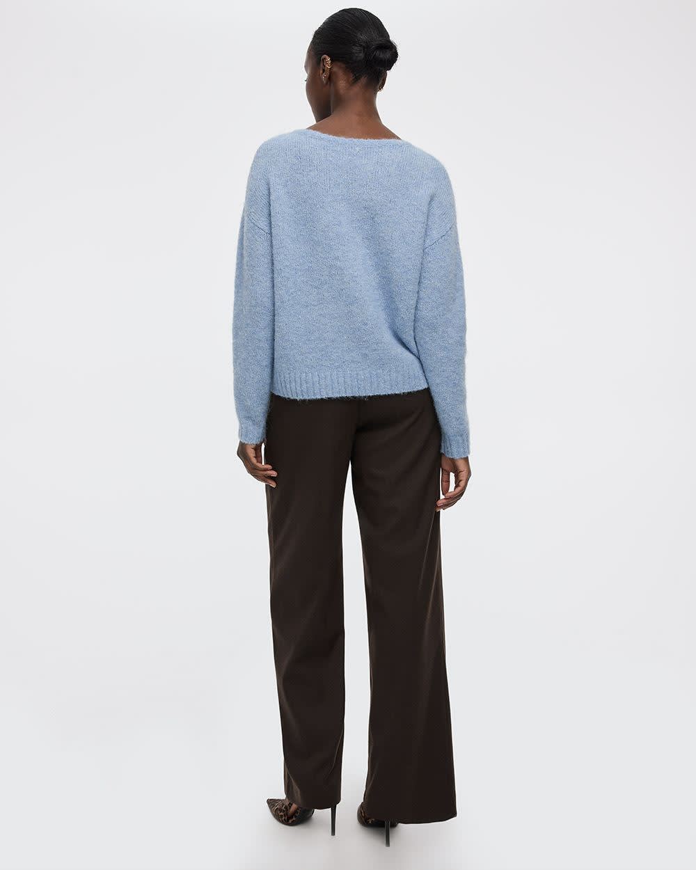 Striped Long-Sleeve Boat-Neck Sweater - Image 2