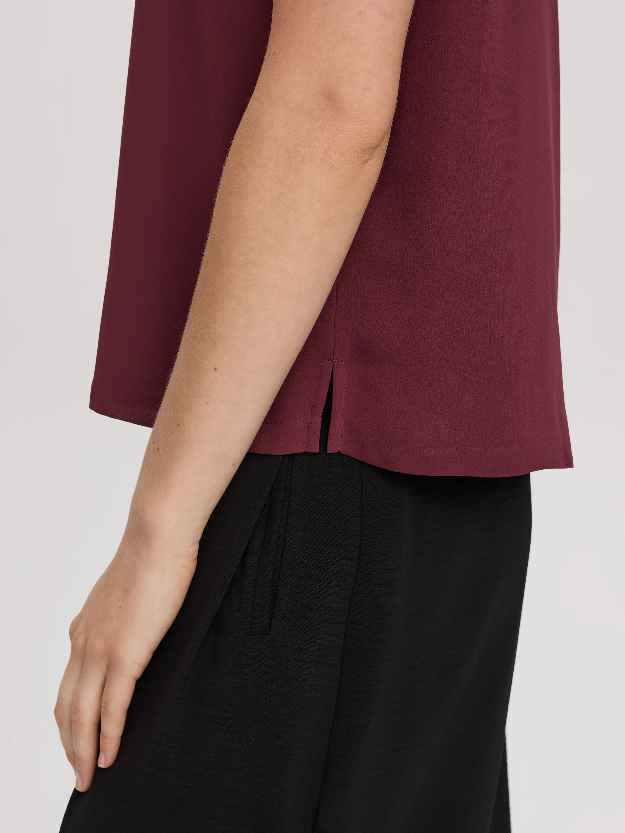 Short-Sleeve Crew-Neck Blouse - Image 6