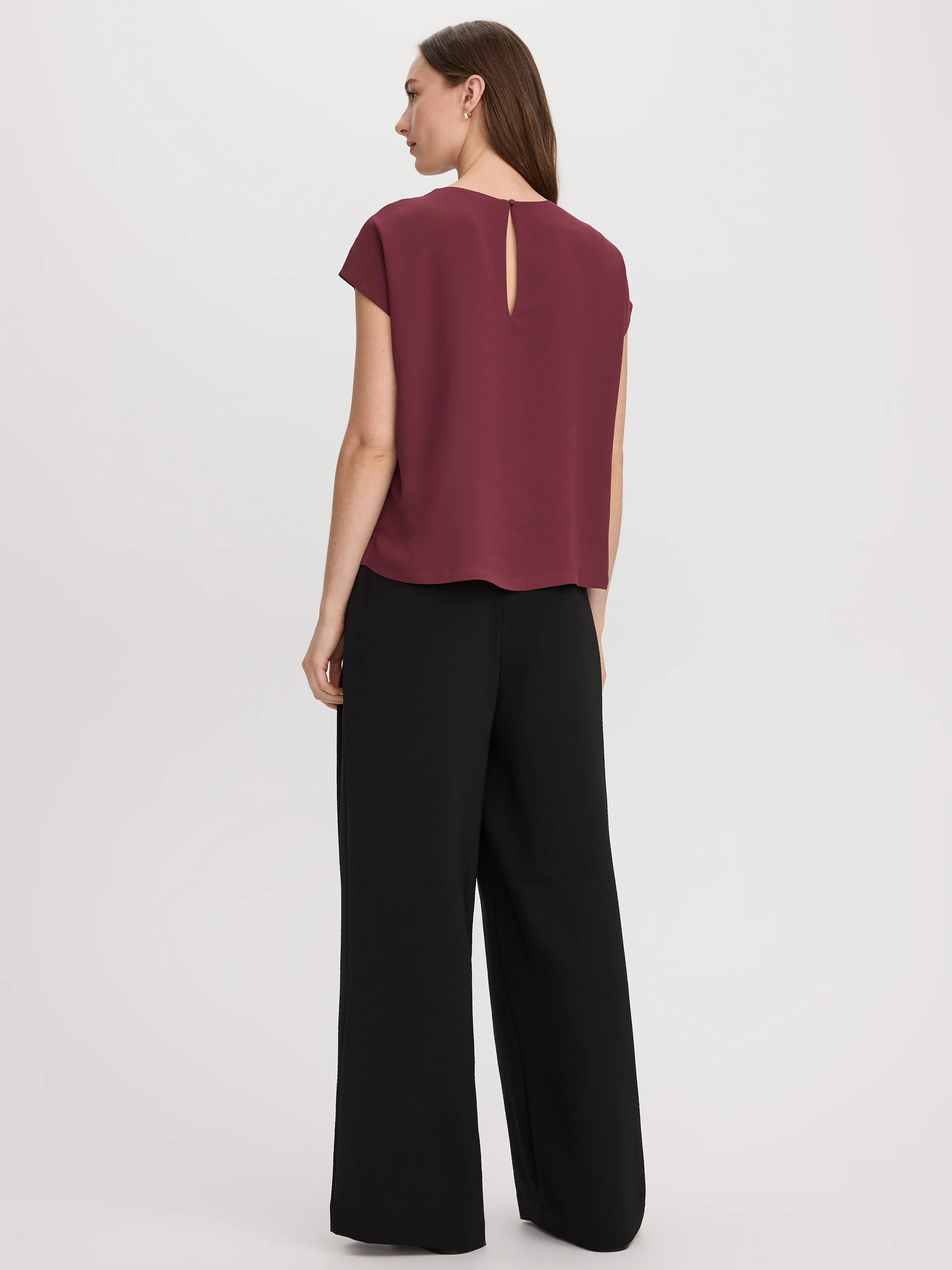 Short-Sleeve Crew-Neck Blouse - Image 7