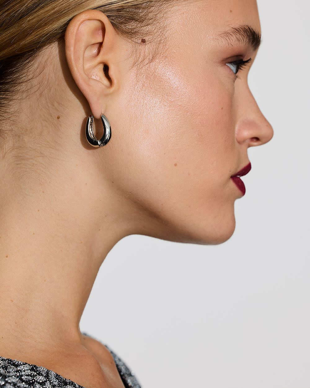 Chunky Oval Hoops