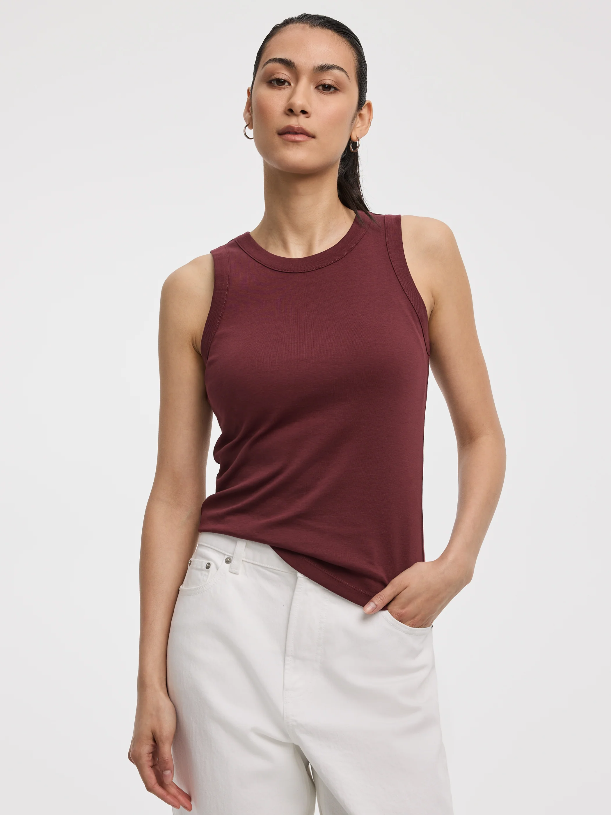 Ribbed Crew-Neck Tank - R Essentials - Image 33