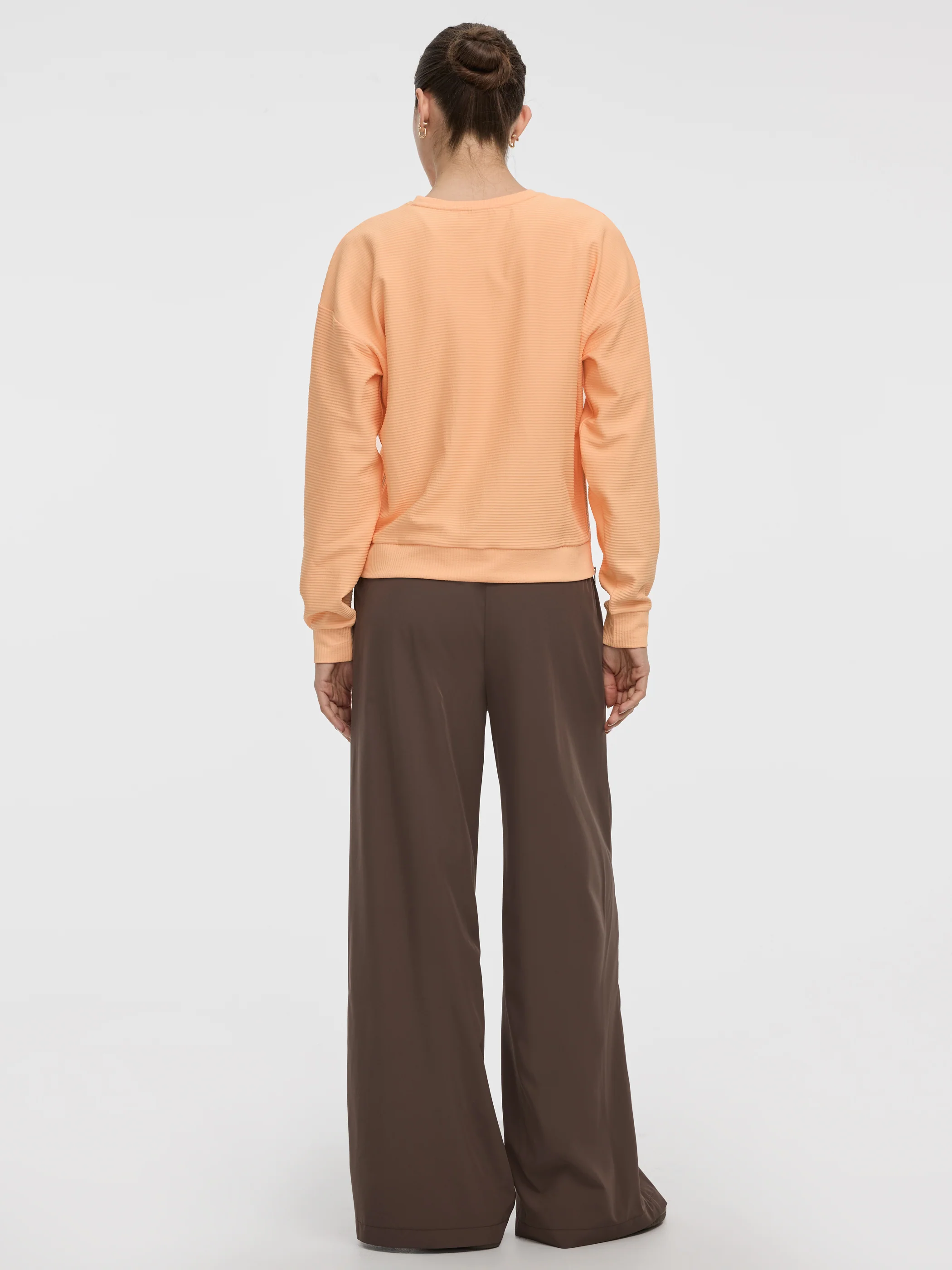 Crew-Neck Sweatshirt with Side Zippers - Hyba - Image 7