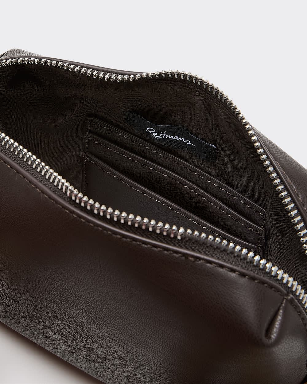 Faux Leather Crossbody Purse - Image 3