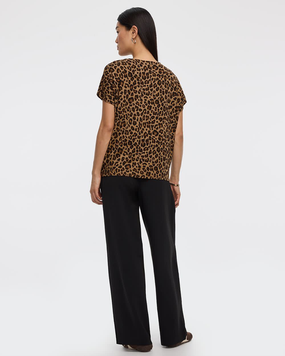 Short-Dolman-Sleeve Boat-Neck T-Shirt - Image 22