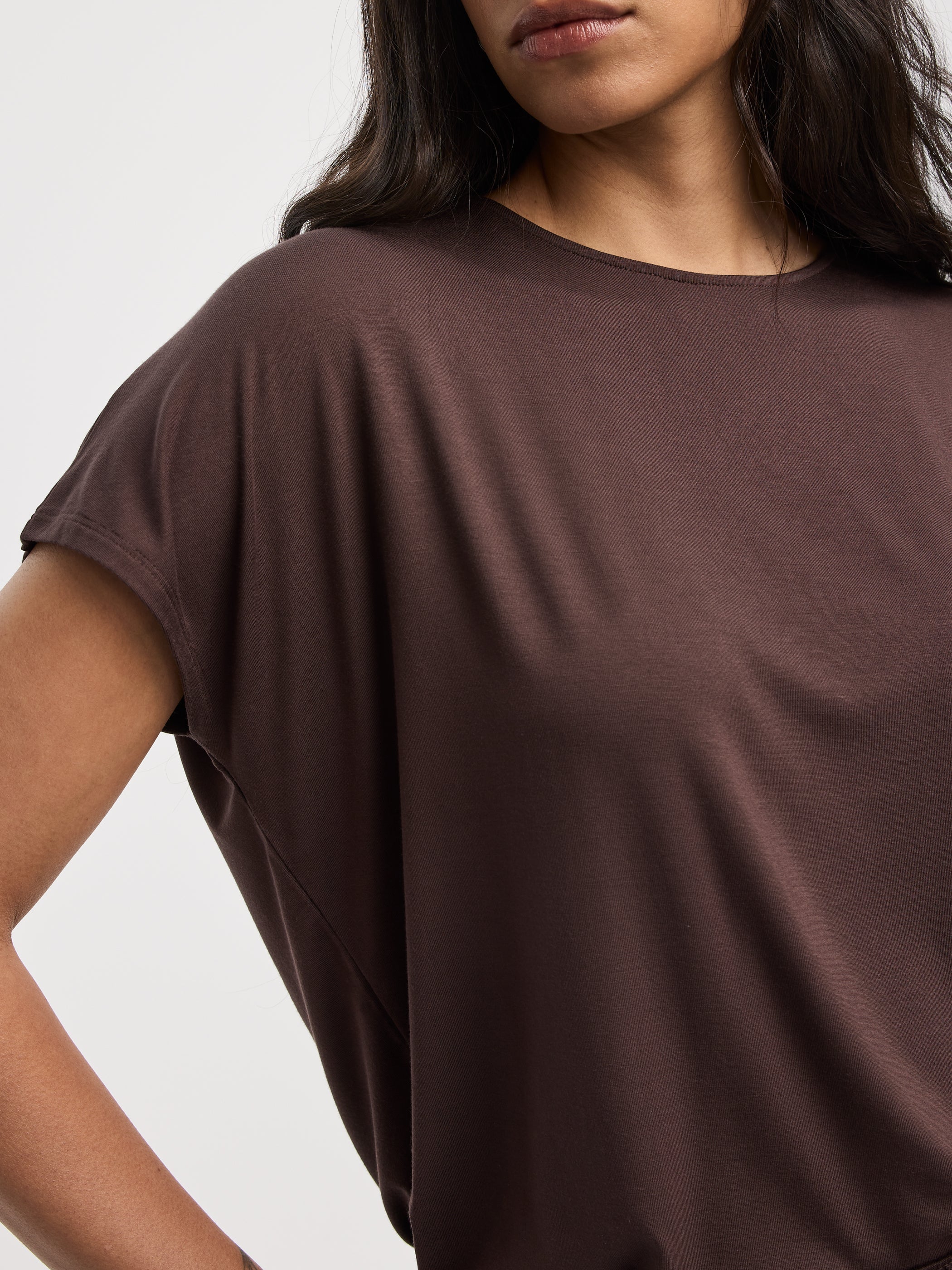 Short-Dolman-Sleeve Boat-Neck T-Shirt - Image 35