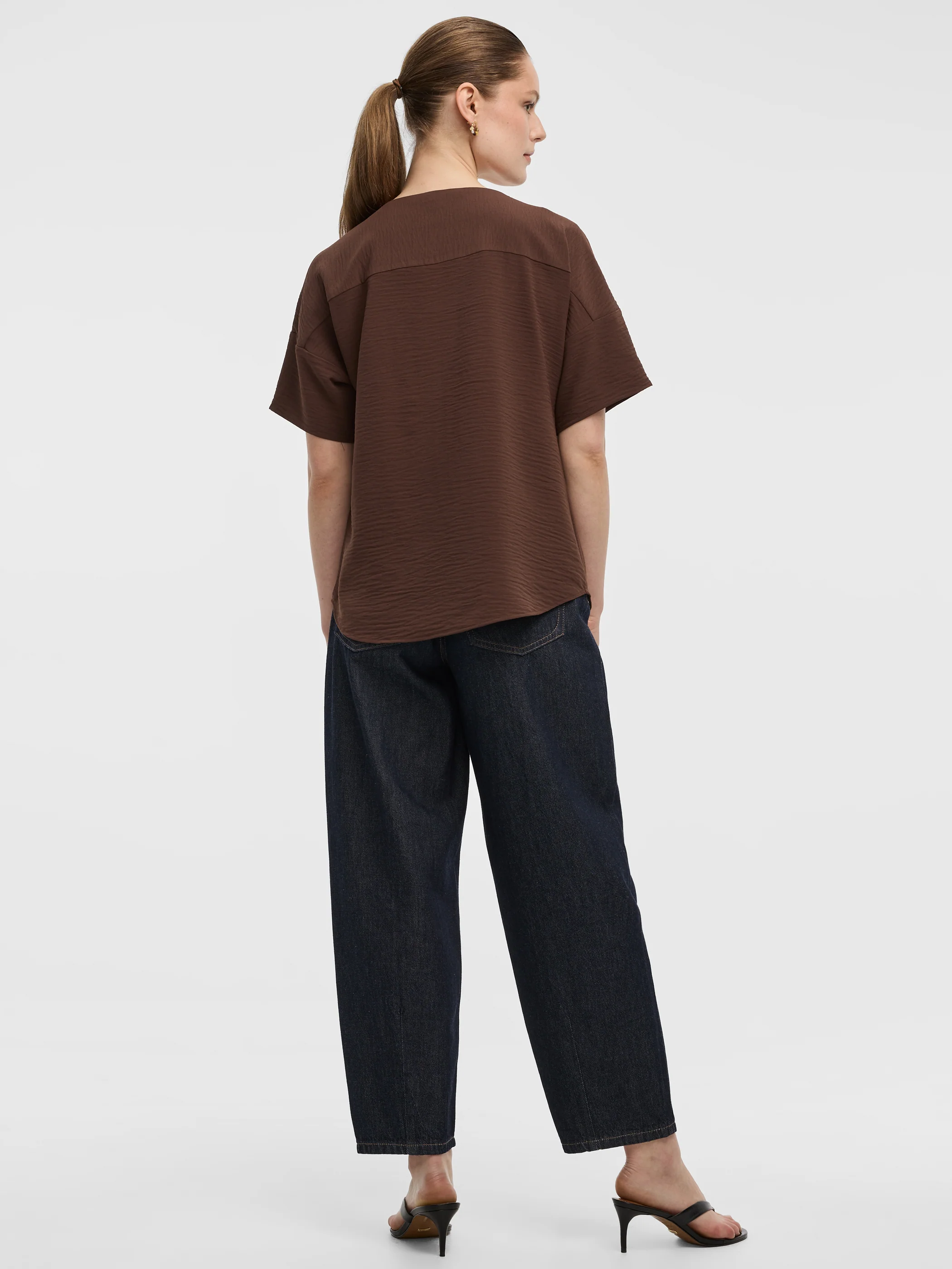 Crew-Neck T-Shirt Blouse - Image 19