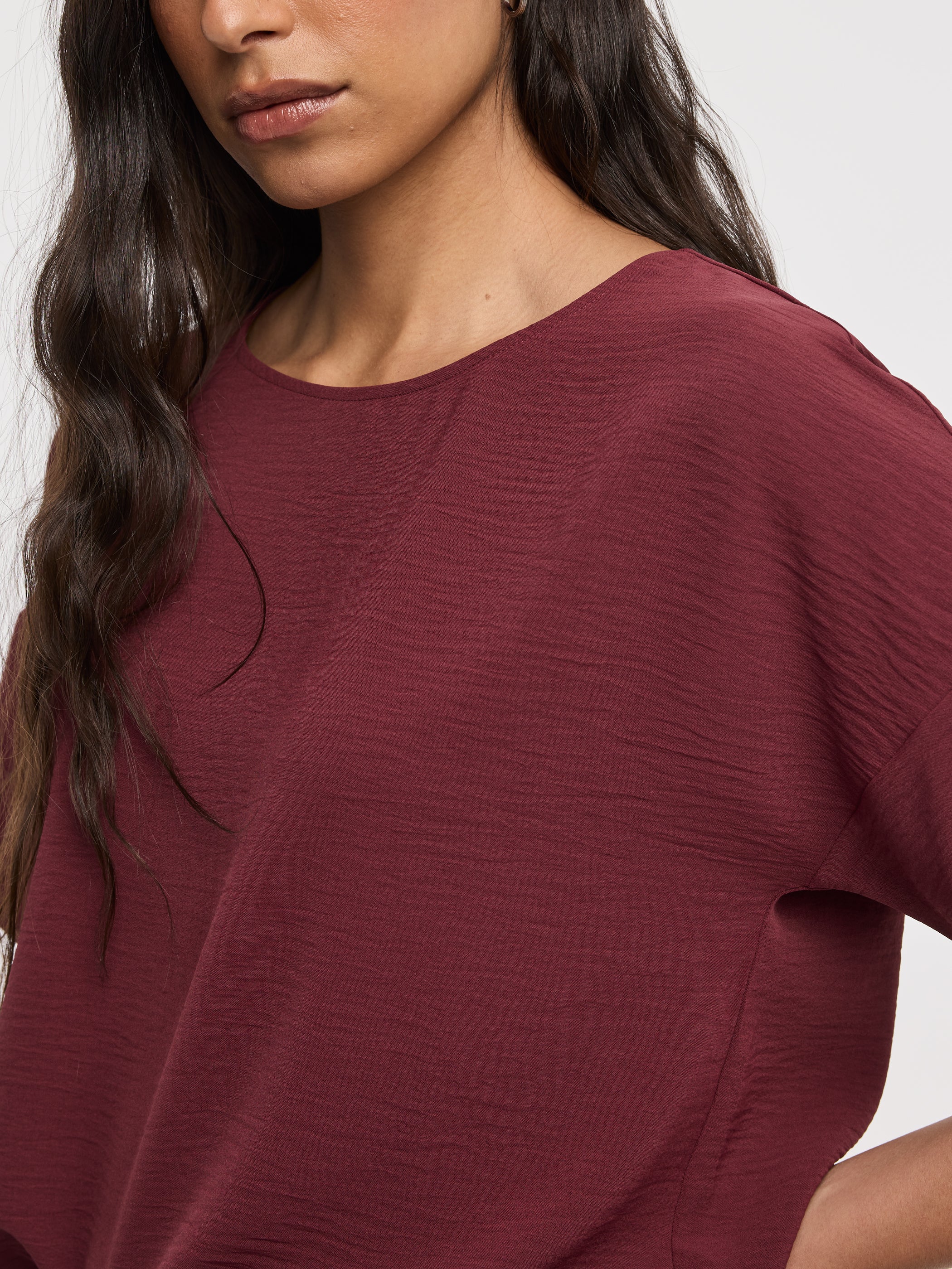 Crew-Neck T-Shirt Blouse - Image 22
