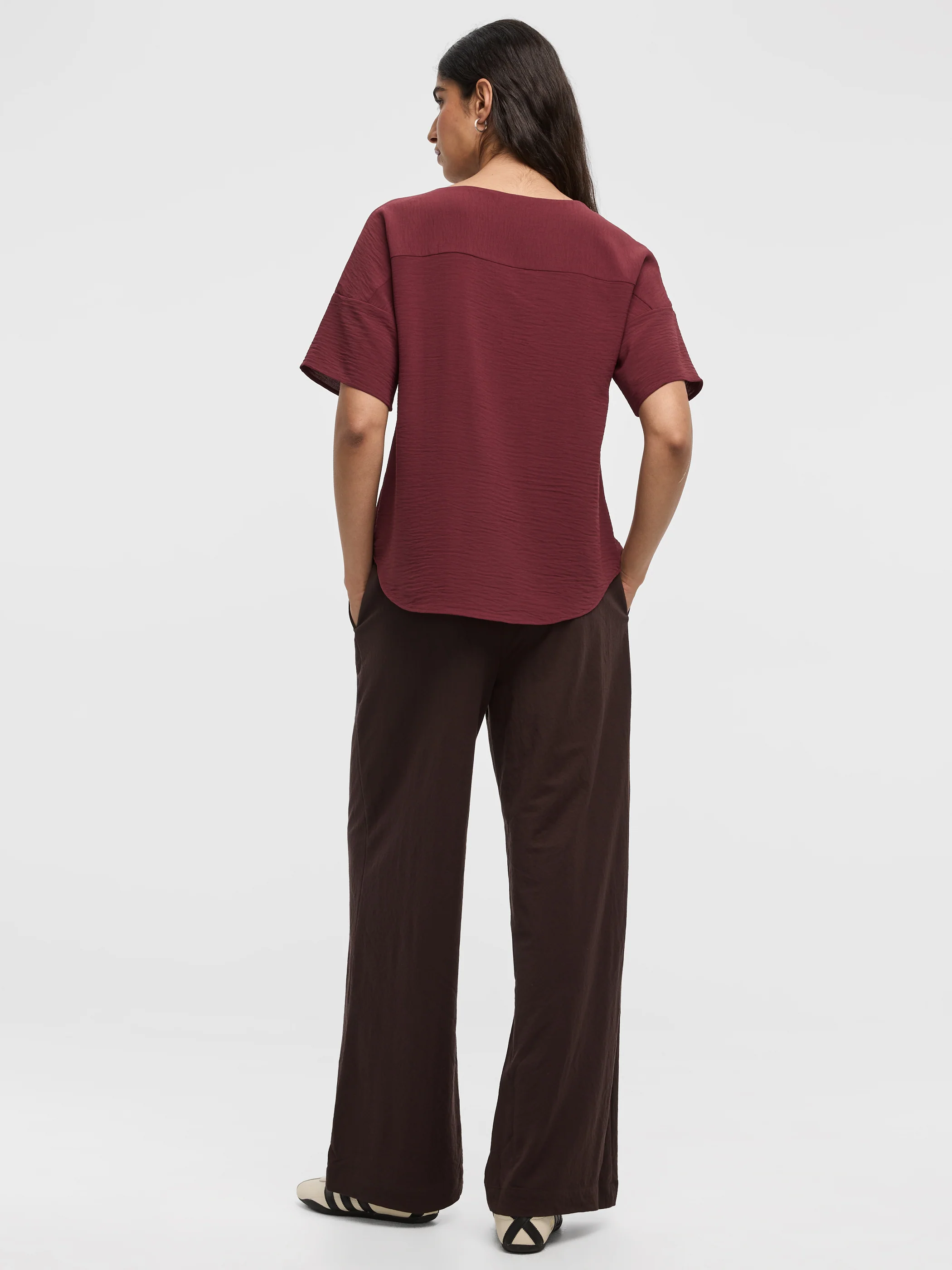 Crew-Neck T-Shirt Blouse - Image 23