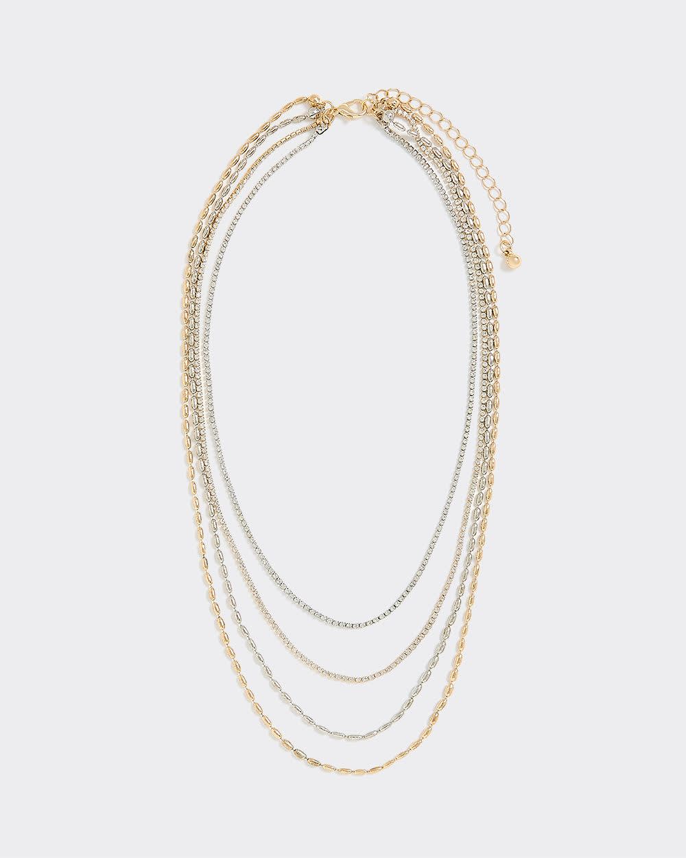 Four-Chain Short Necklace - Image 2
