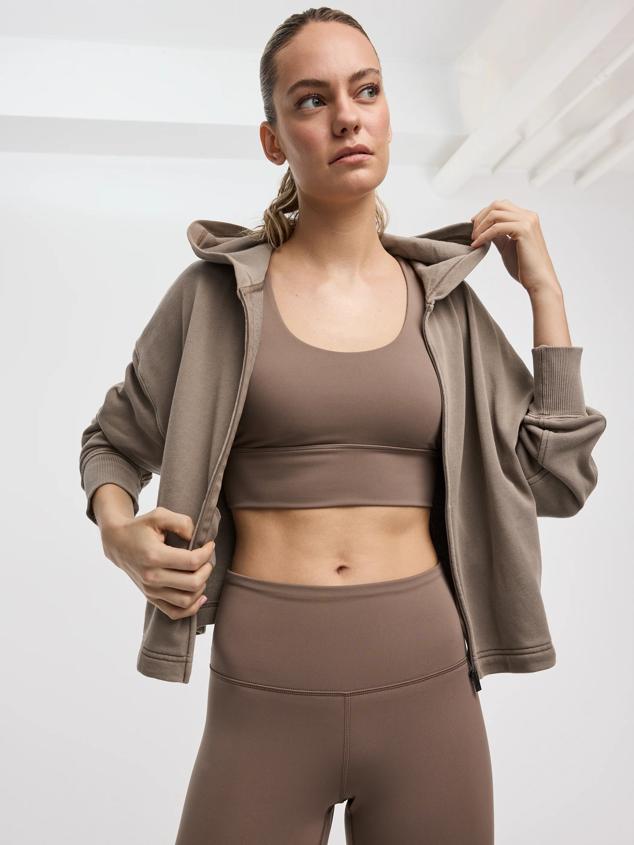 Hooded French Terry Jacket - Hyba - Image 4