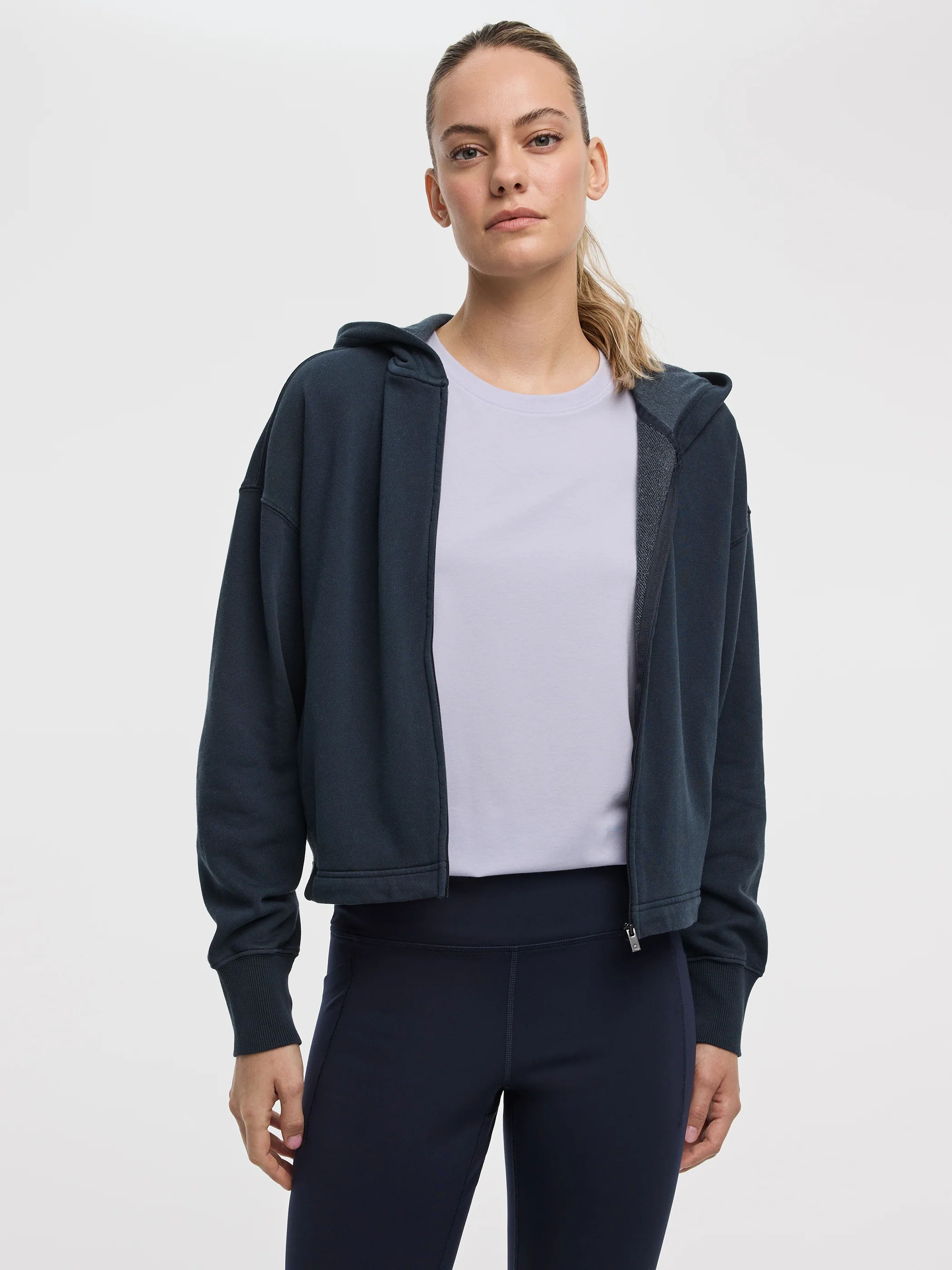 Hooded French Terry Jacket - Hyba - Image 5