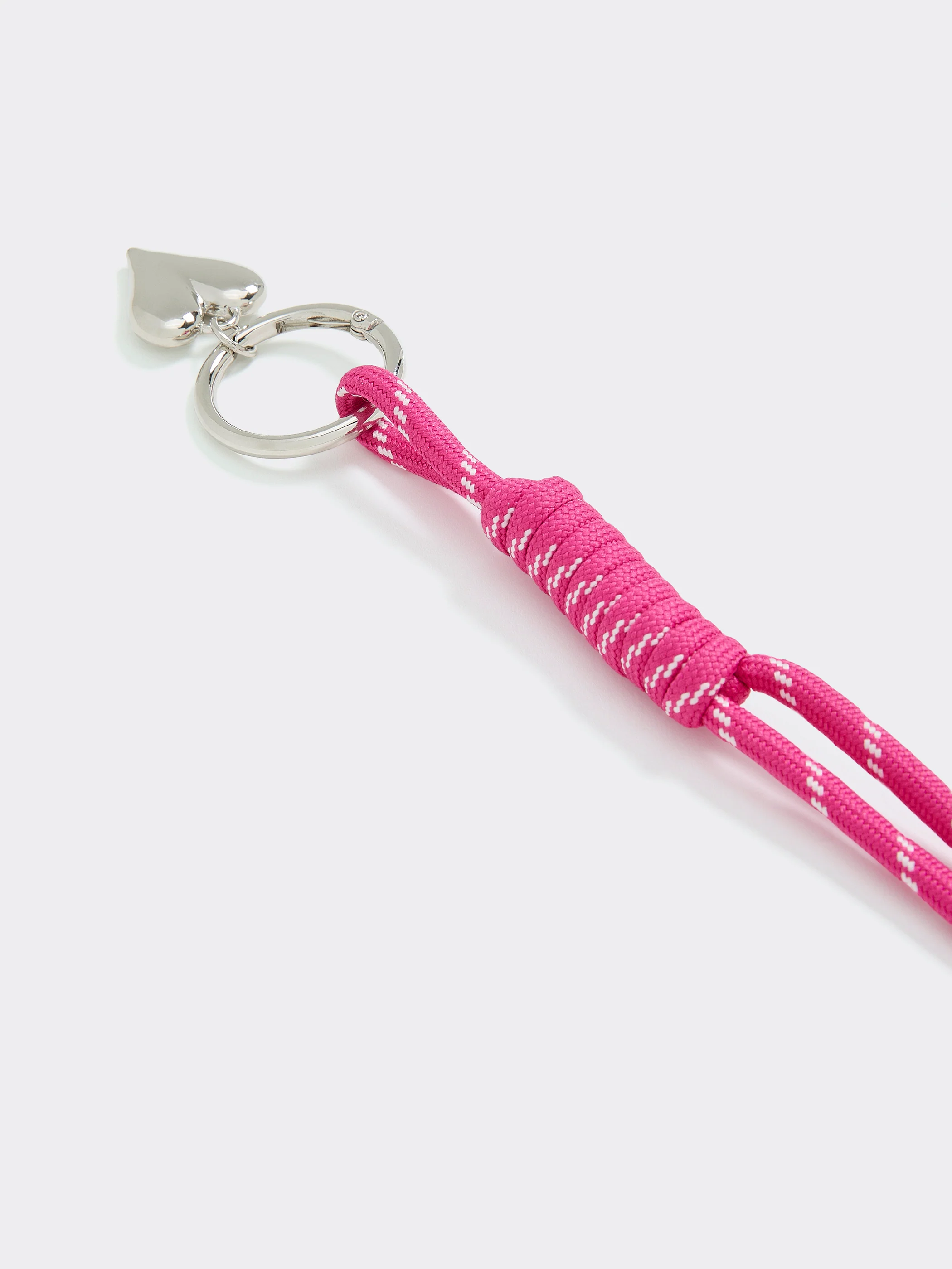 Cord Bag Charm with Heart - Image 9