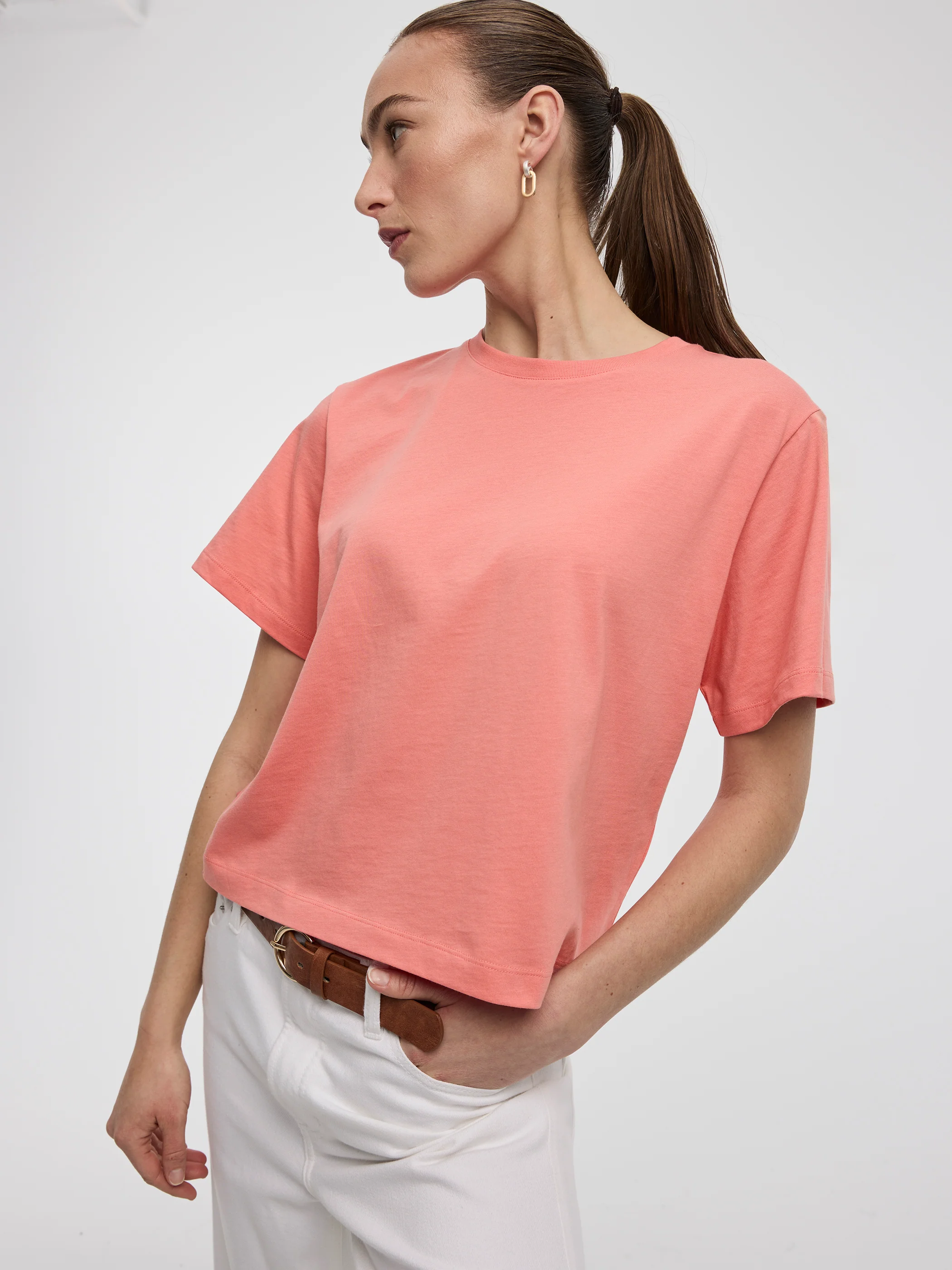 Crew-Neck Boxy T-Shirt - Image 16