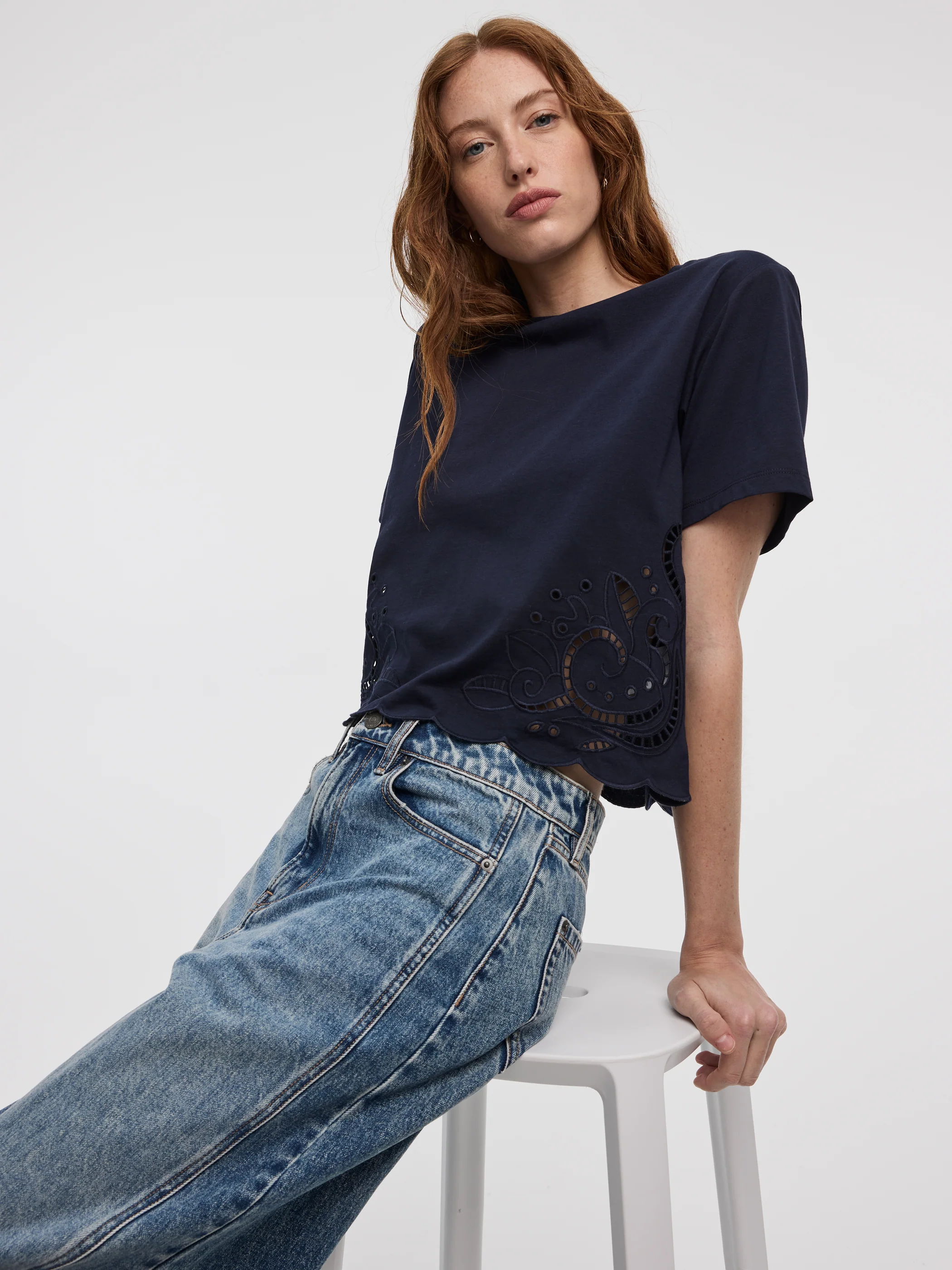 Crew-Neck Boxy T-Shirt - Image 8