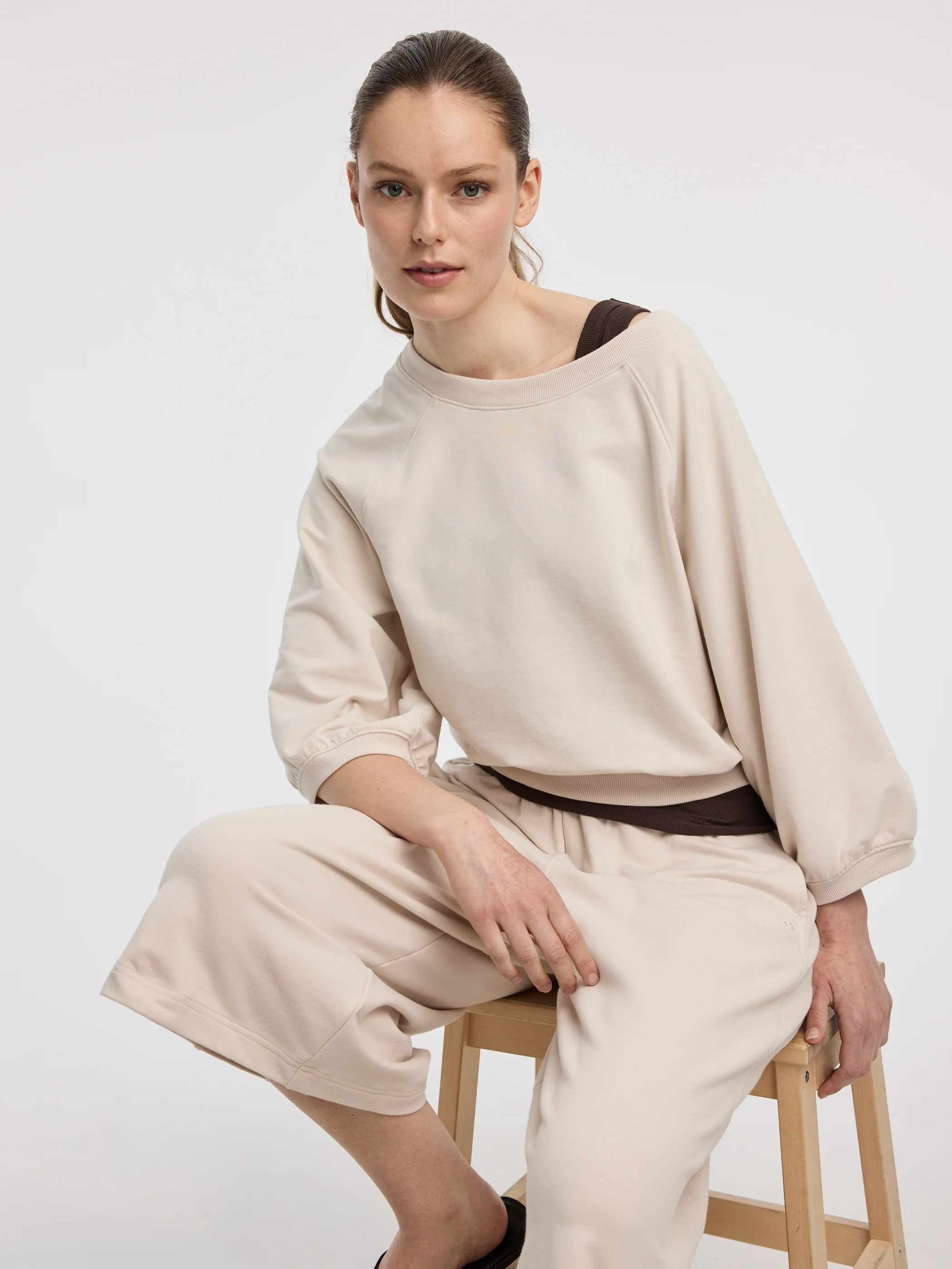 3/4-Sleeve Crew-Neck Top - Hyba - Image 4