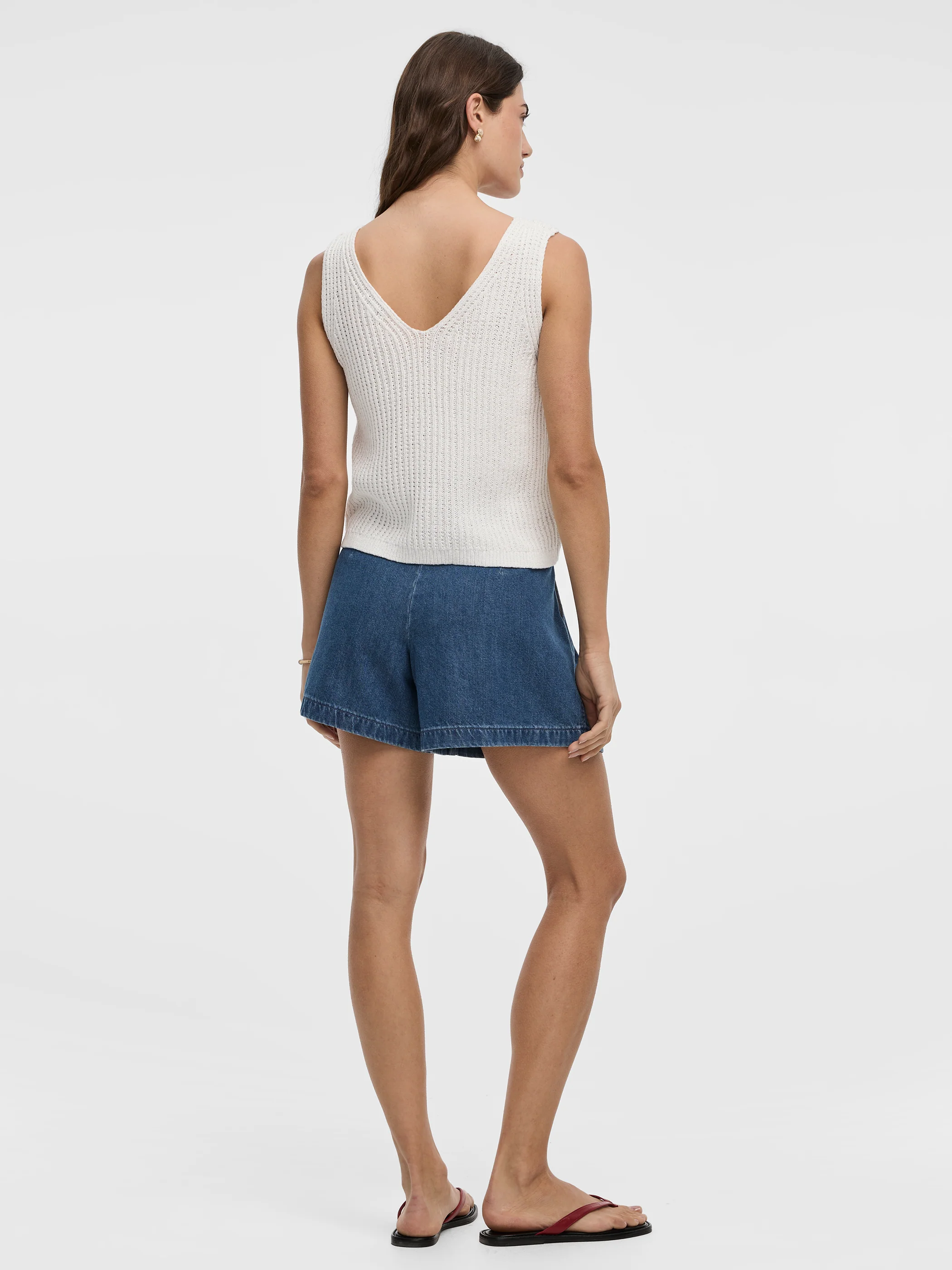 V-Neck Ribbed Tank - Image 3