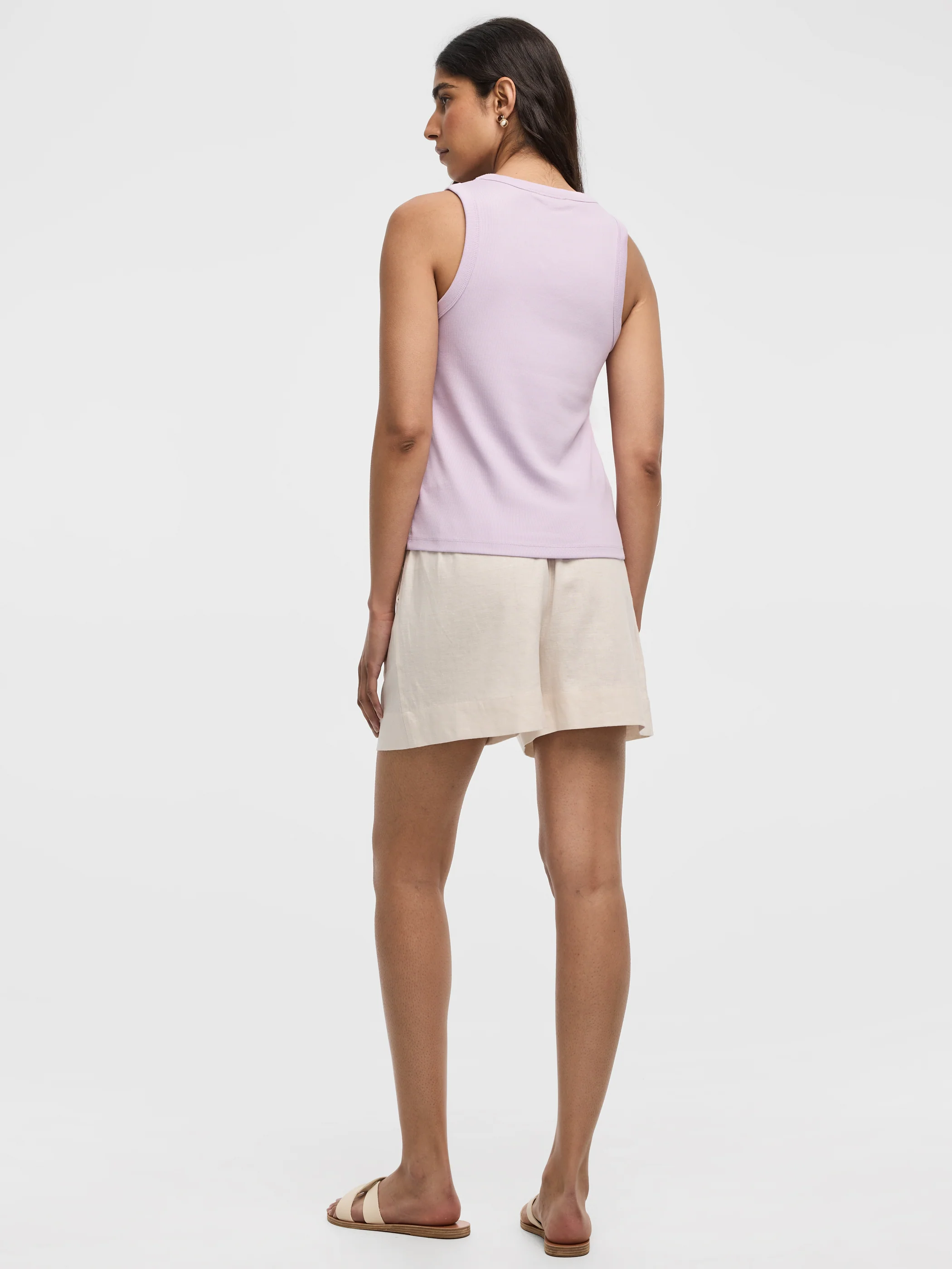 Scoop-Neck Ribbed Tank - Image 31