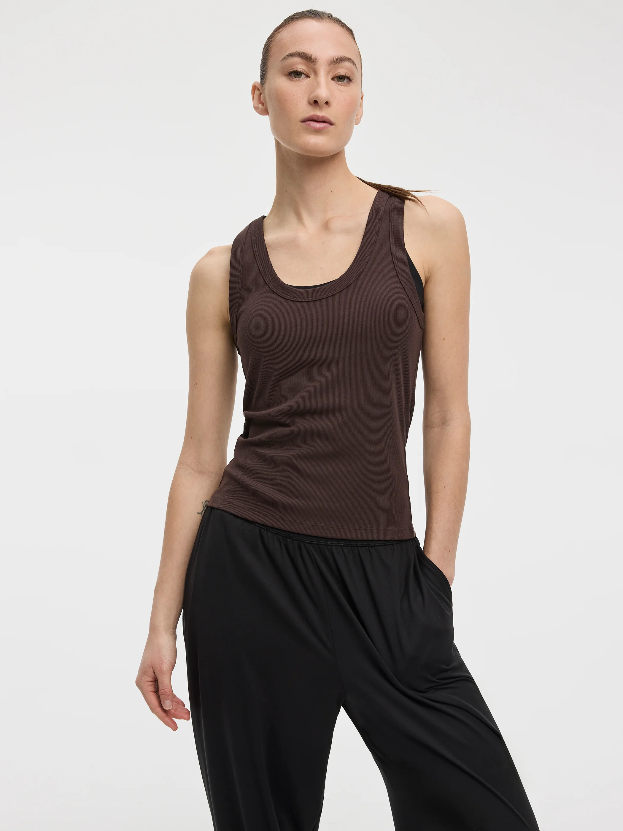 Scoop-Neck Ribbed Tank - Image 5
