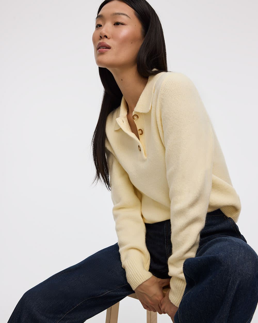 Long-Sleeve Polo Sweater - Image 8