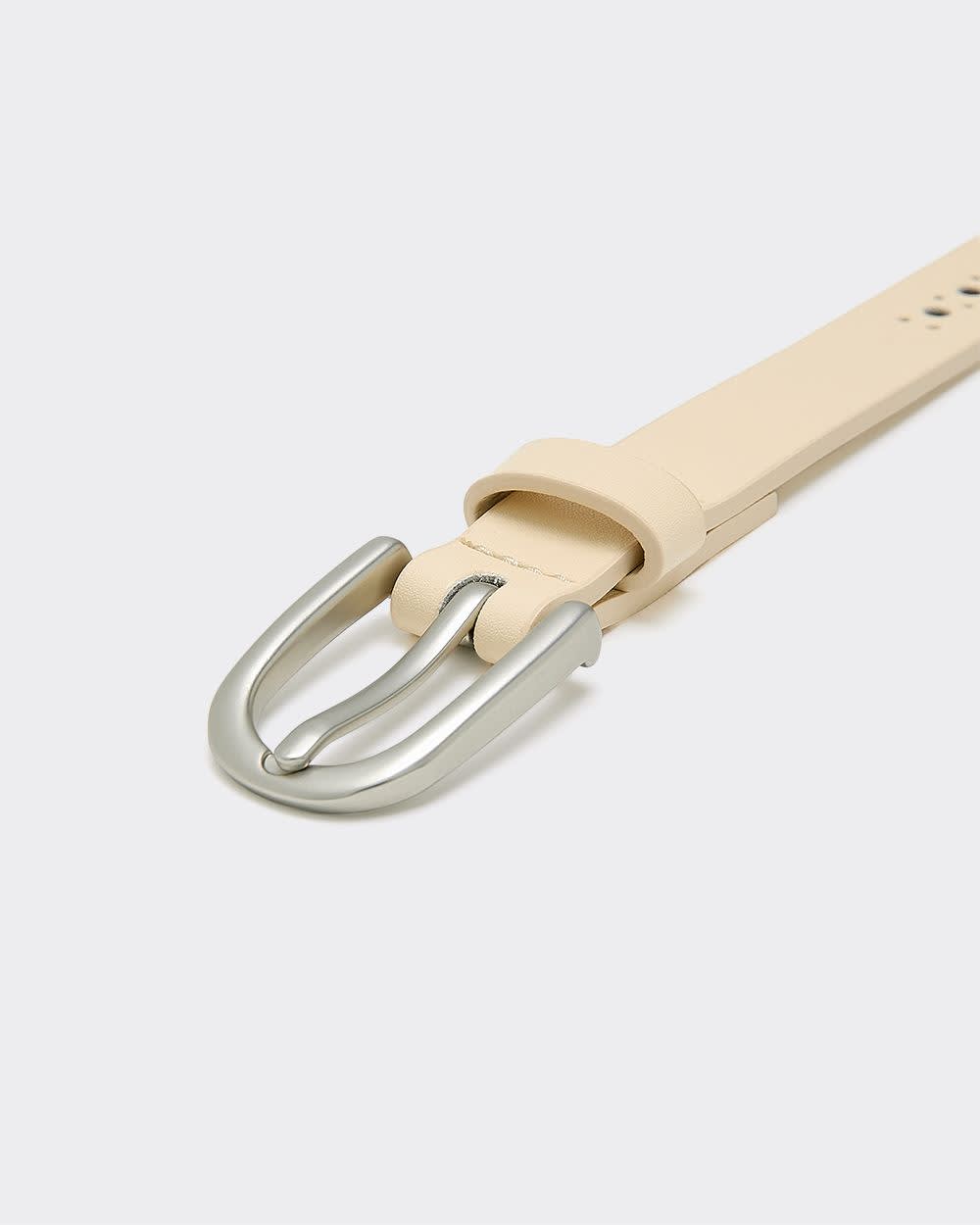 Laser-Cut Faux Leather Belt - Image 2