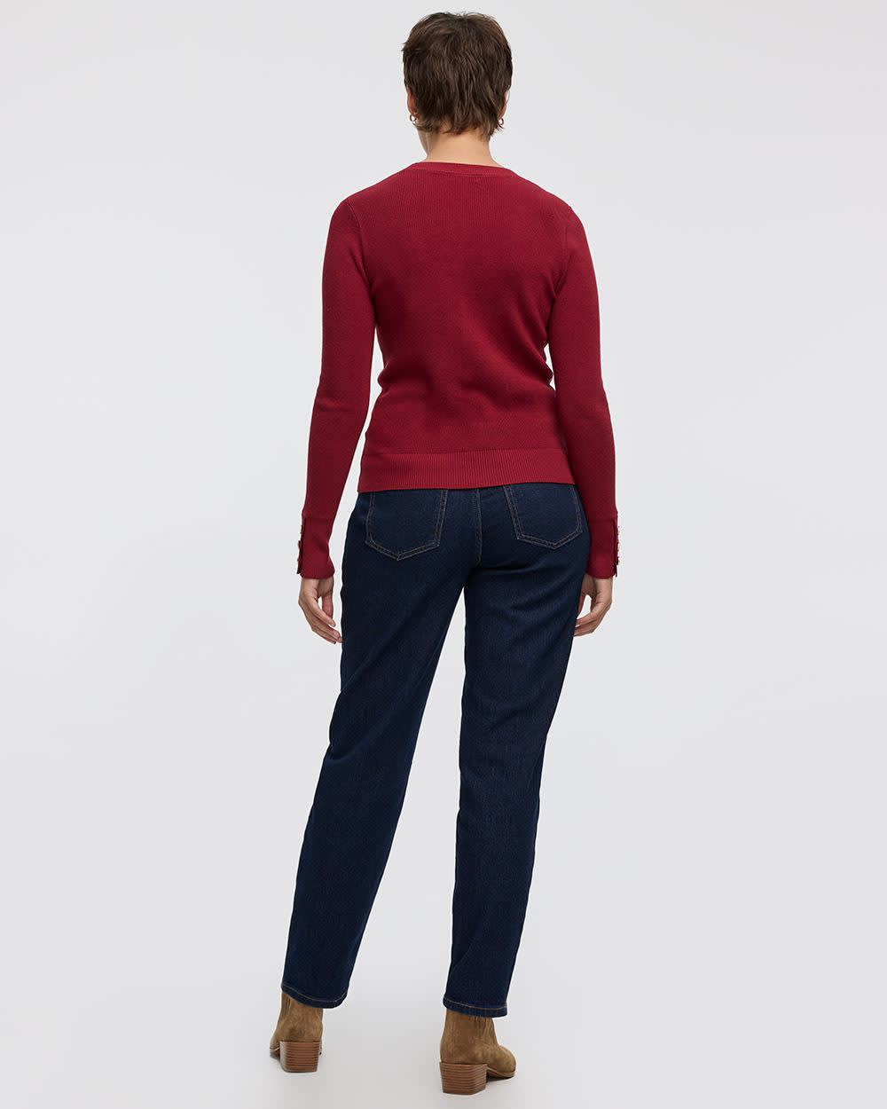 Long-Sleeve Crew-Neck Sweater - Image 6