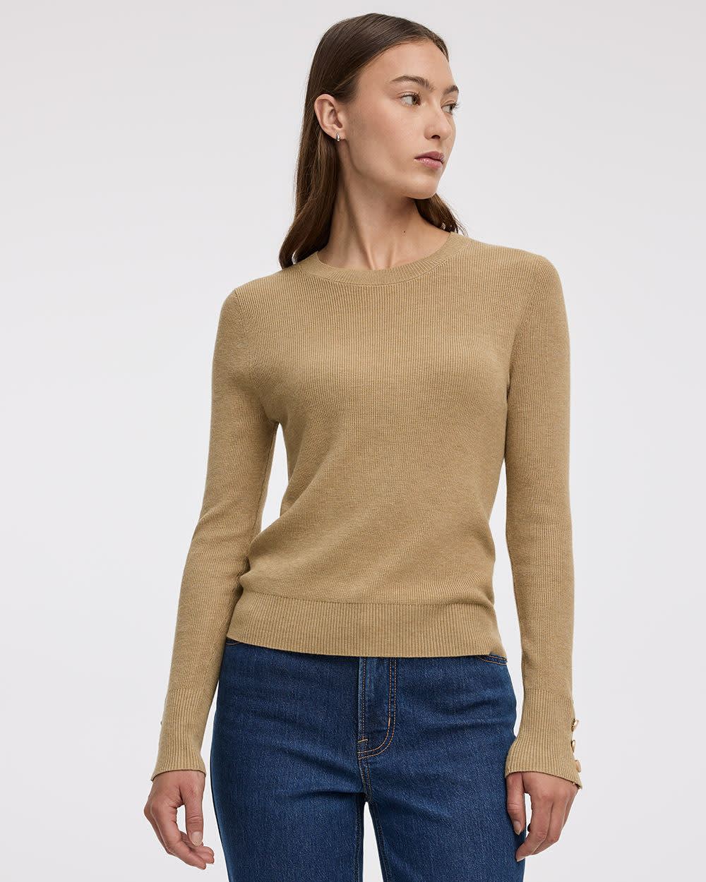 Long-Sleeve Crew-Neck Sweater - Image 9