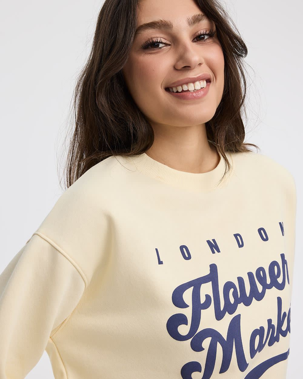Long-Sleeve Crew-Neck Fleece Sweatshirt - Image 12
