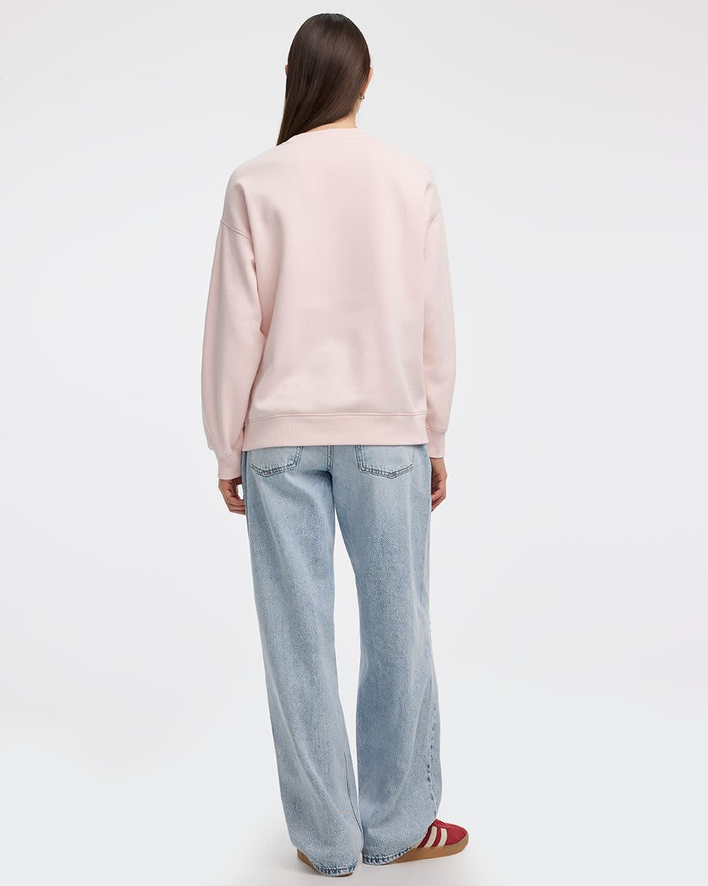 Long-Sleeve Crew-Neck Fleece Sweatshirt - Image 6