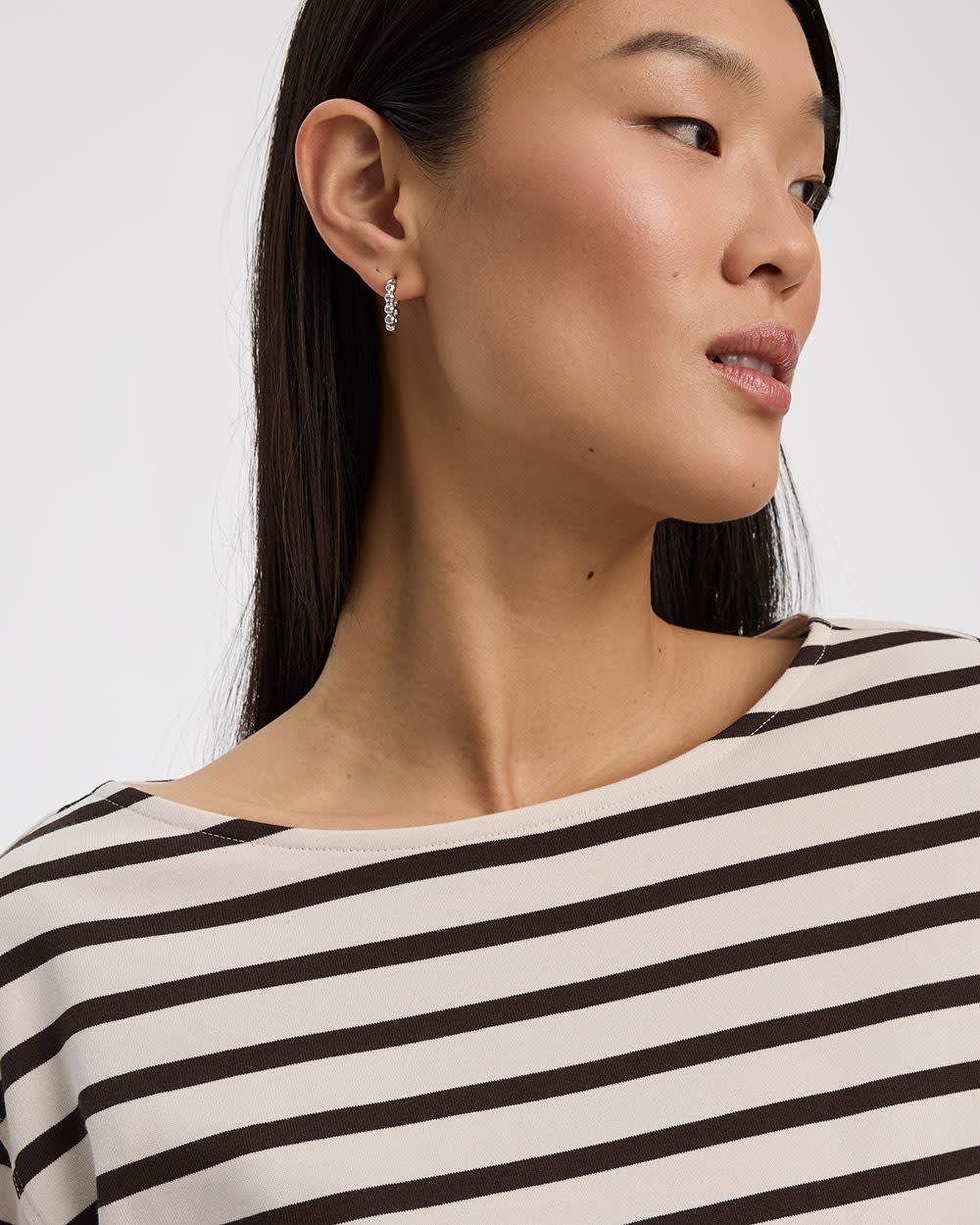 Long-Sleeve Boat-Neck Top - Image 4