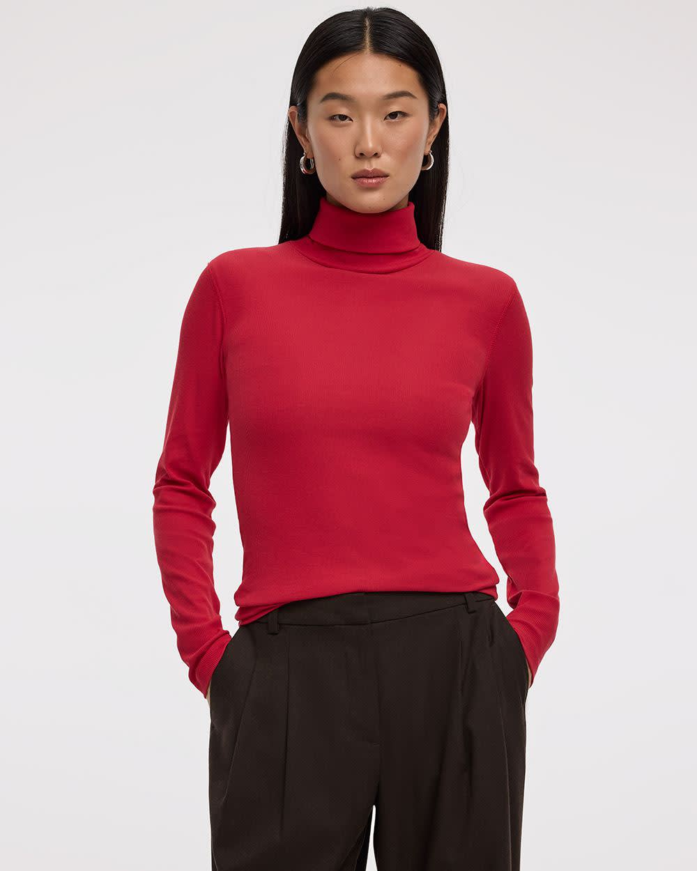 Long-Sleeve Turtleneck Top - Image 10