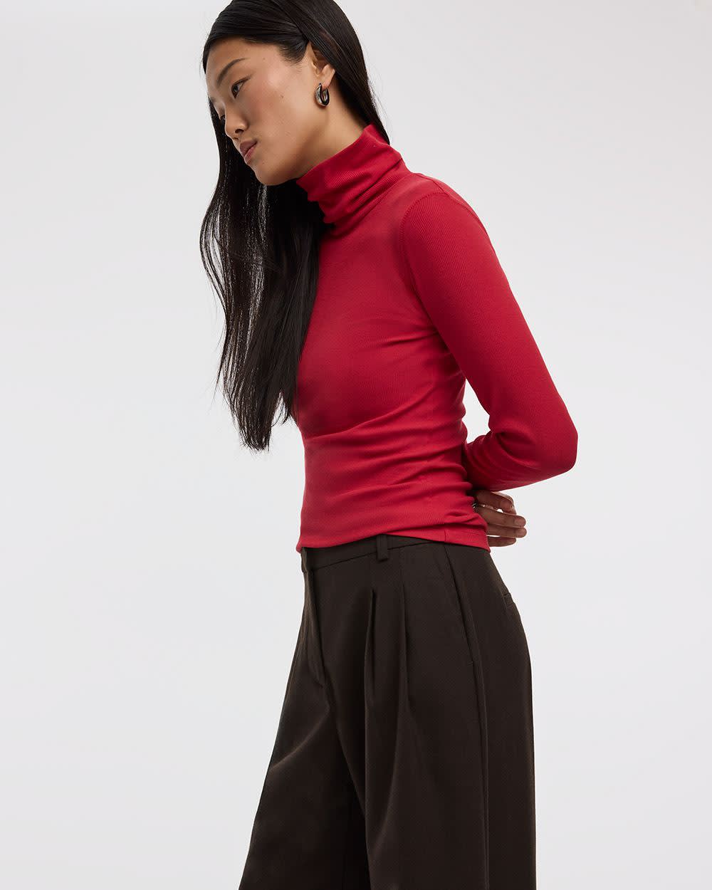 Long-Sleeve Turtleneck Top - Image 12