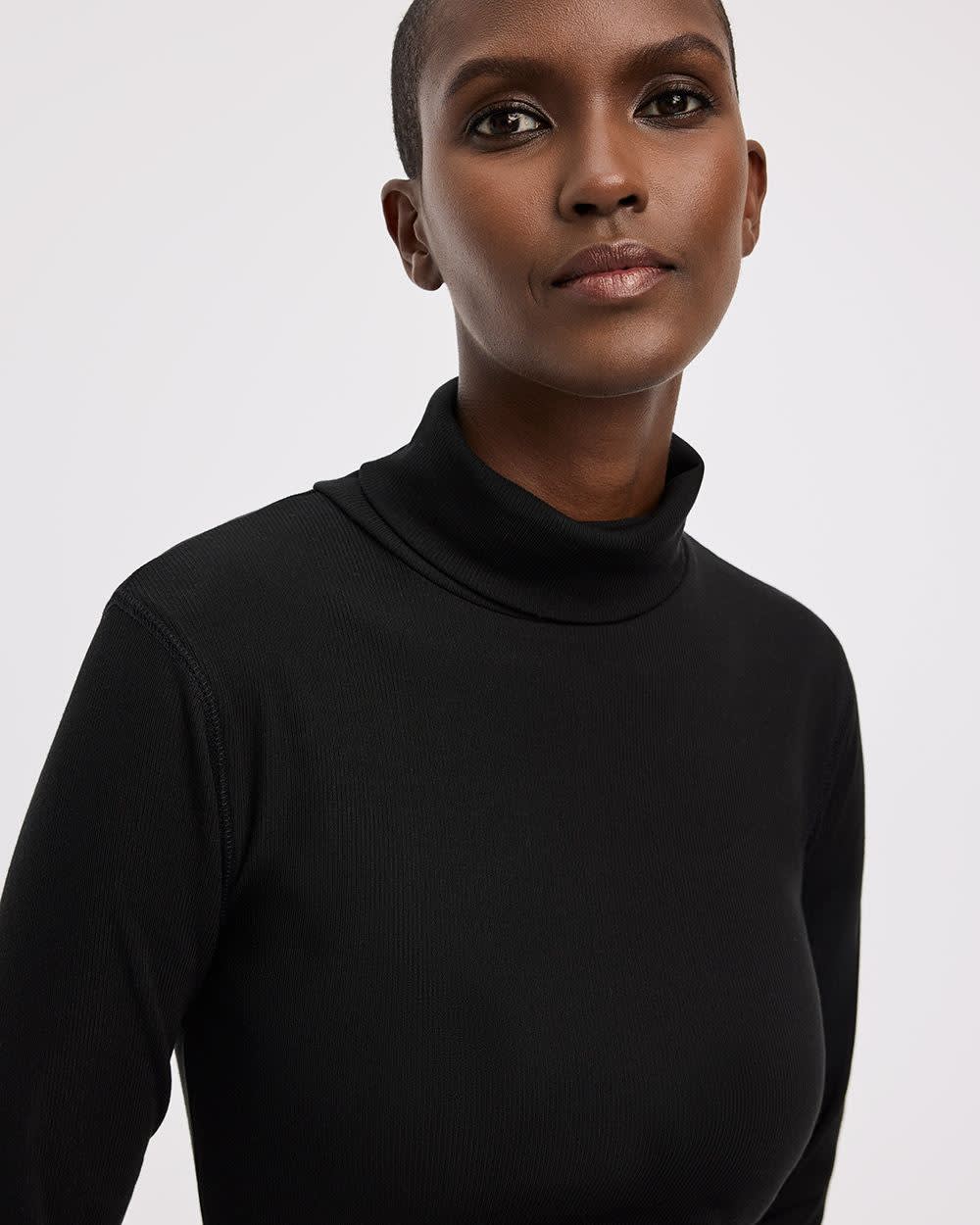 Long-Sleeve Turtleneck Top - Image 5