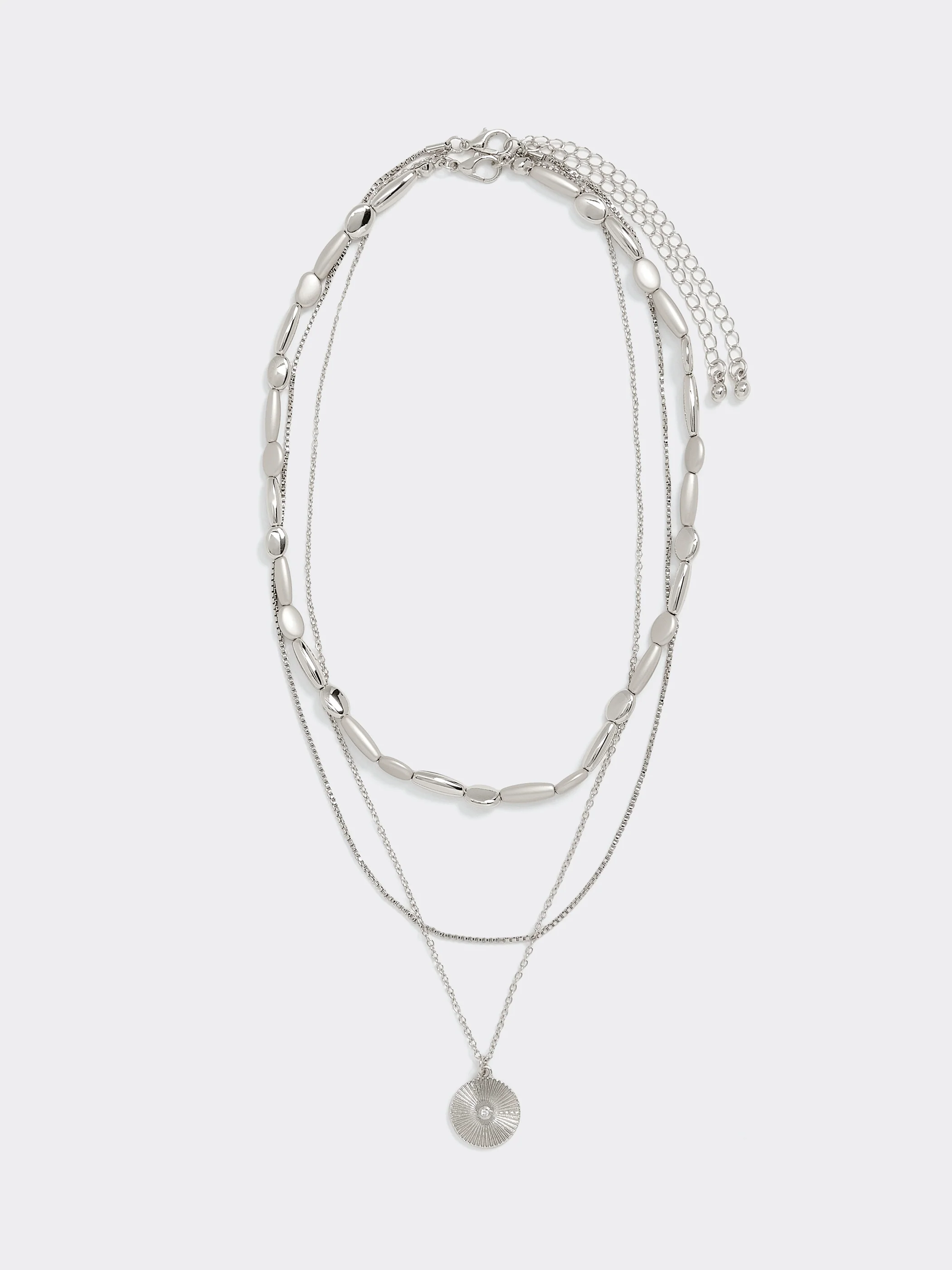 Multilayer Short Necklace with Pendant