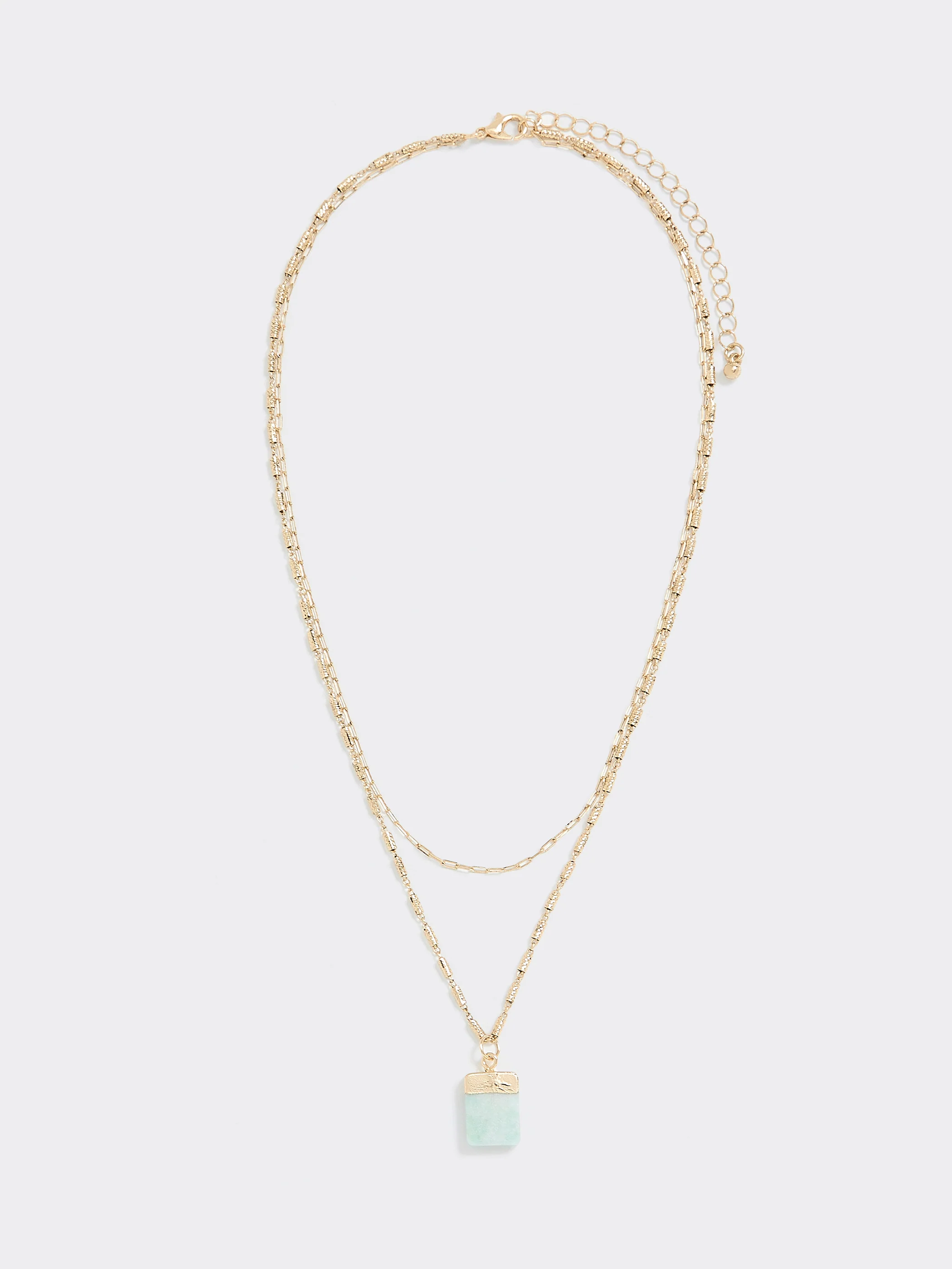 Short Necklace with Semi-Precious Stone - Image 2