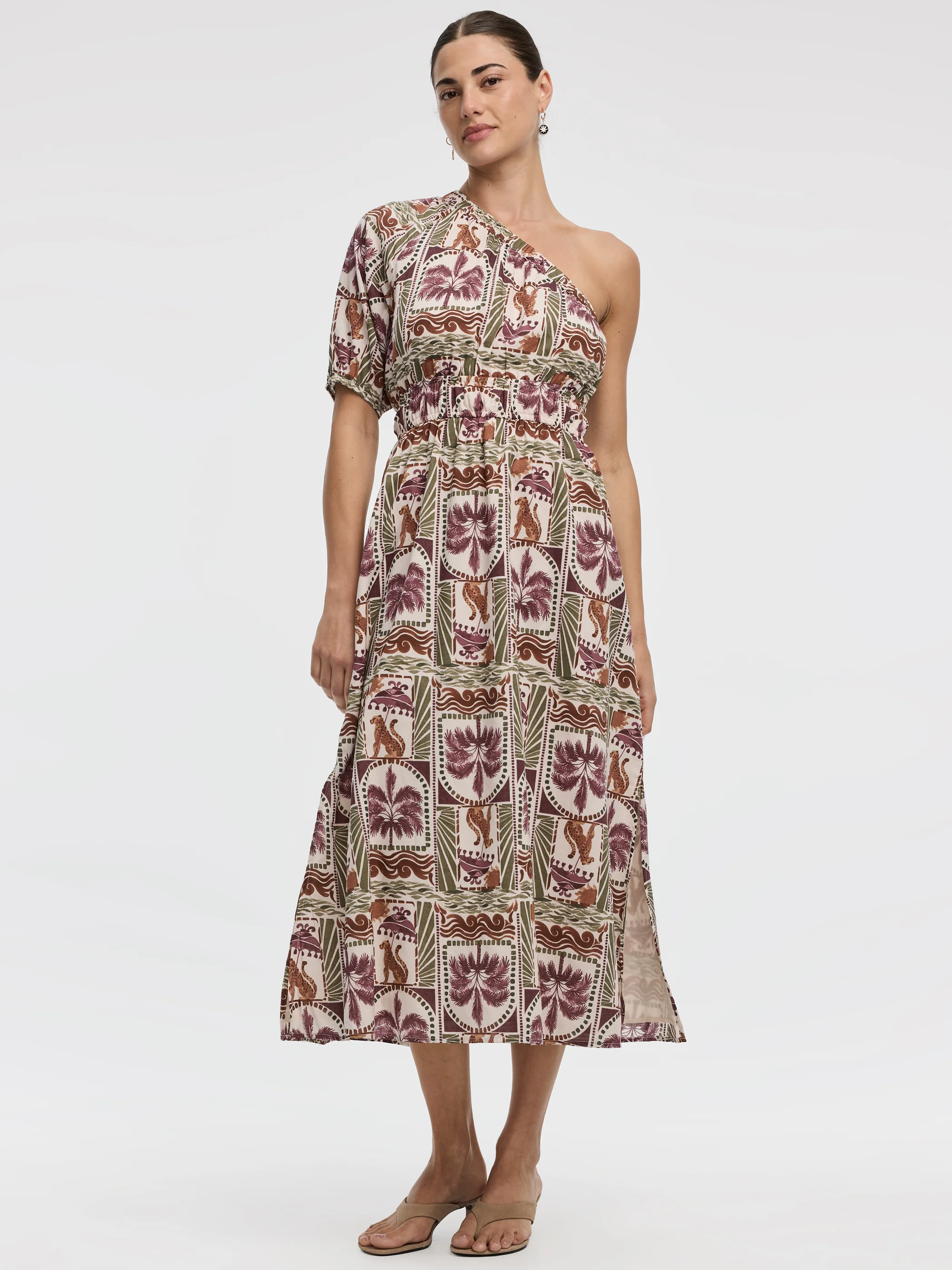 One-Shoulder Maxi Dress