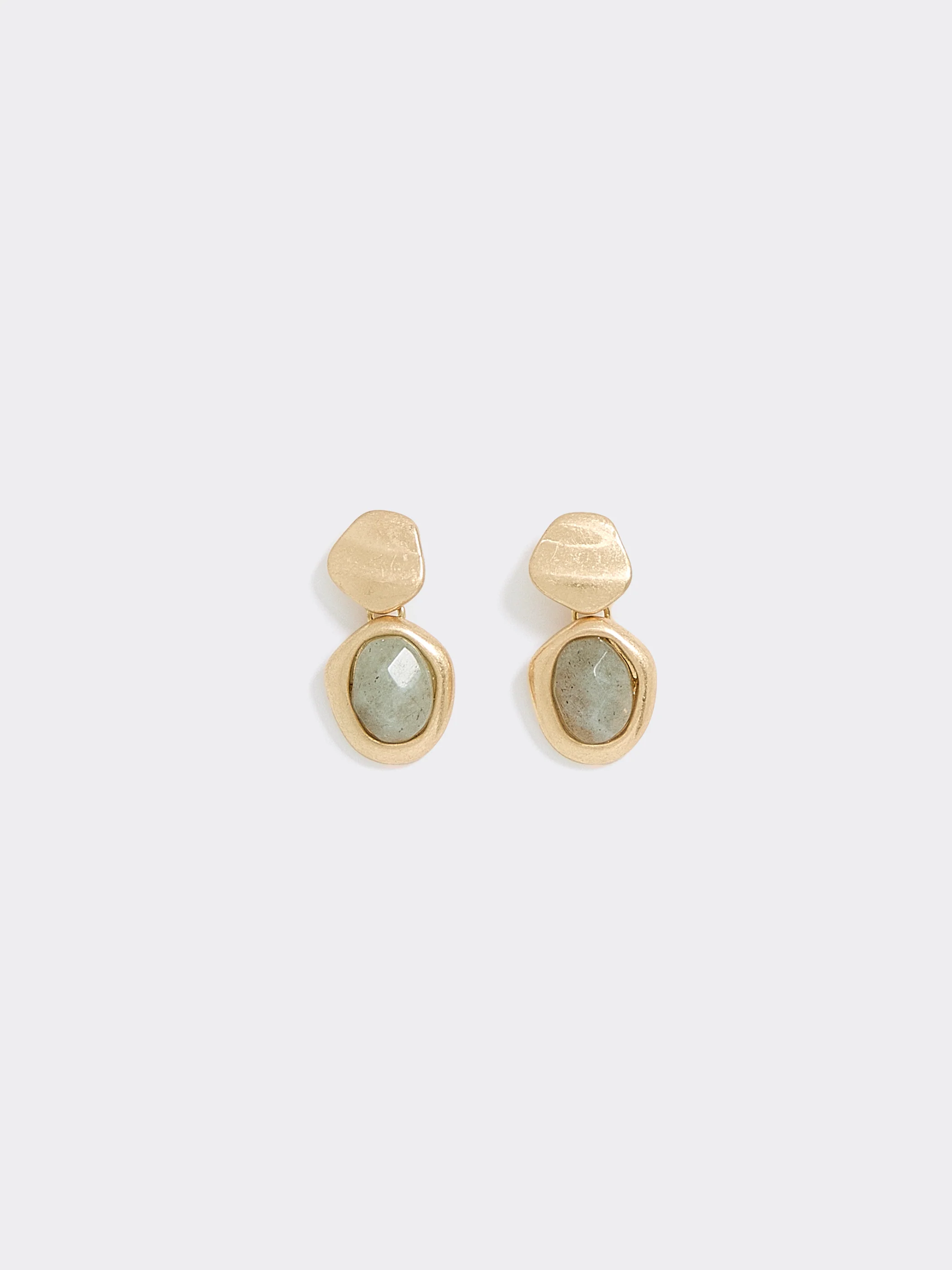 Stone Pendant Earrings - Image 2