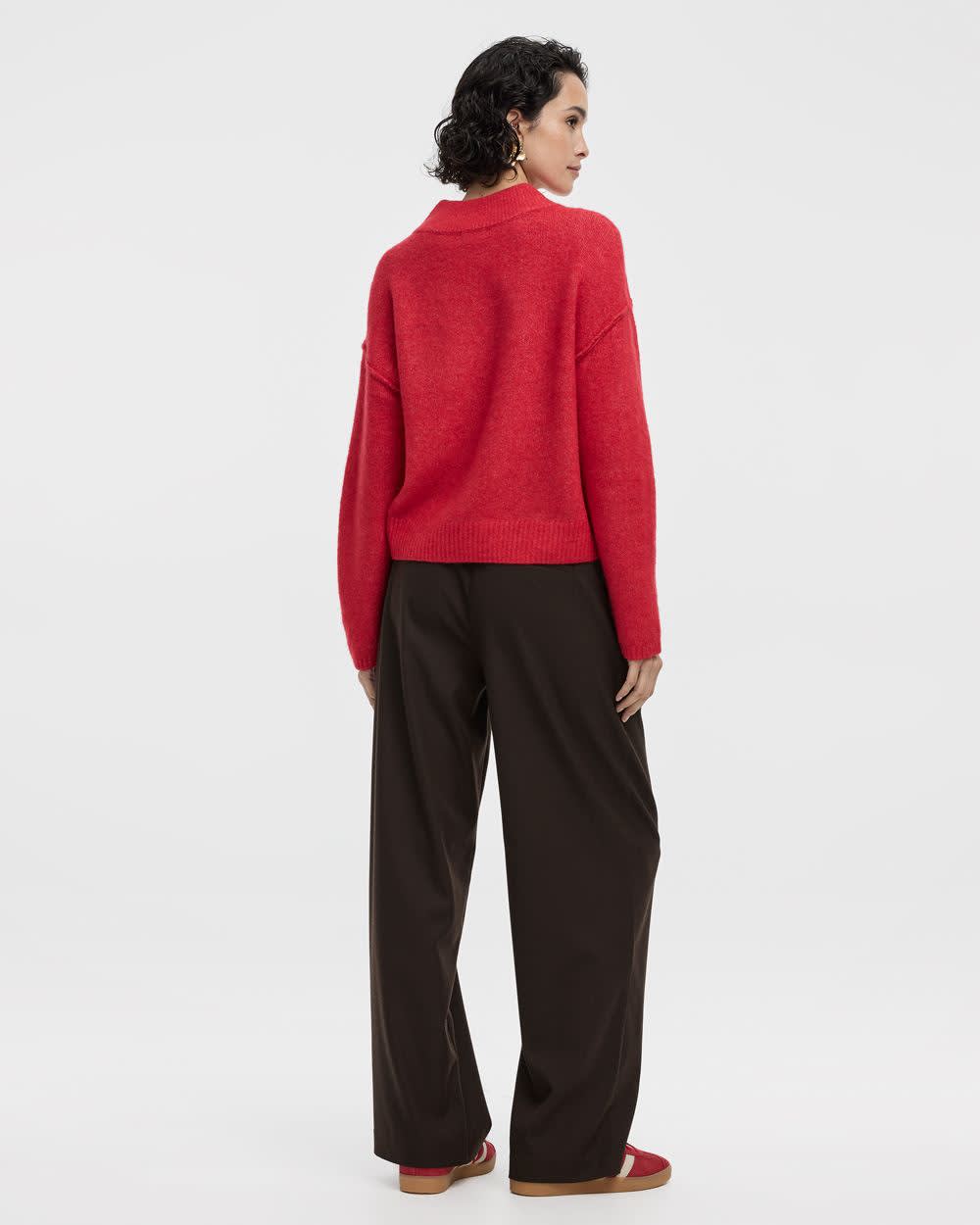 Long-Sleeve V-Neck Pullover - Image 10