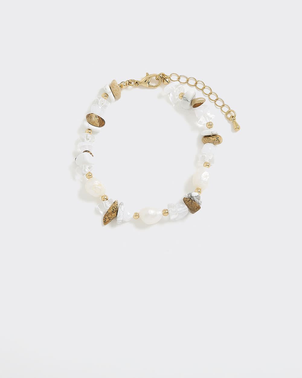 Bracelet with Stones and Pearls - Image 2