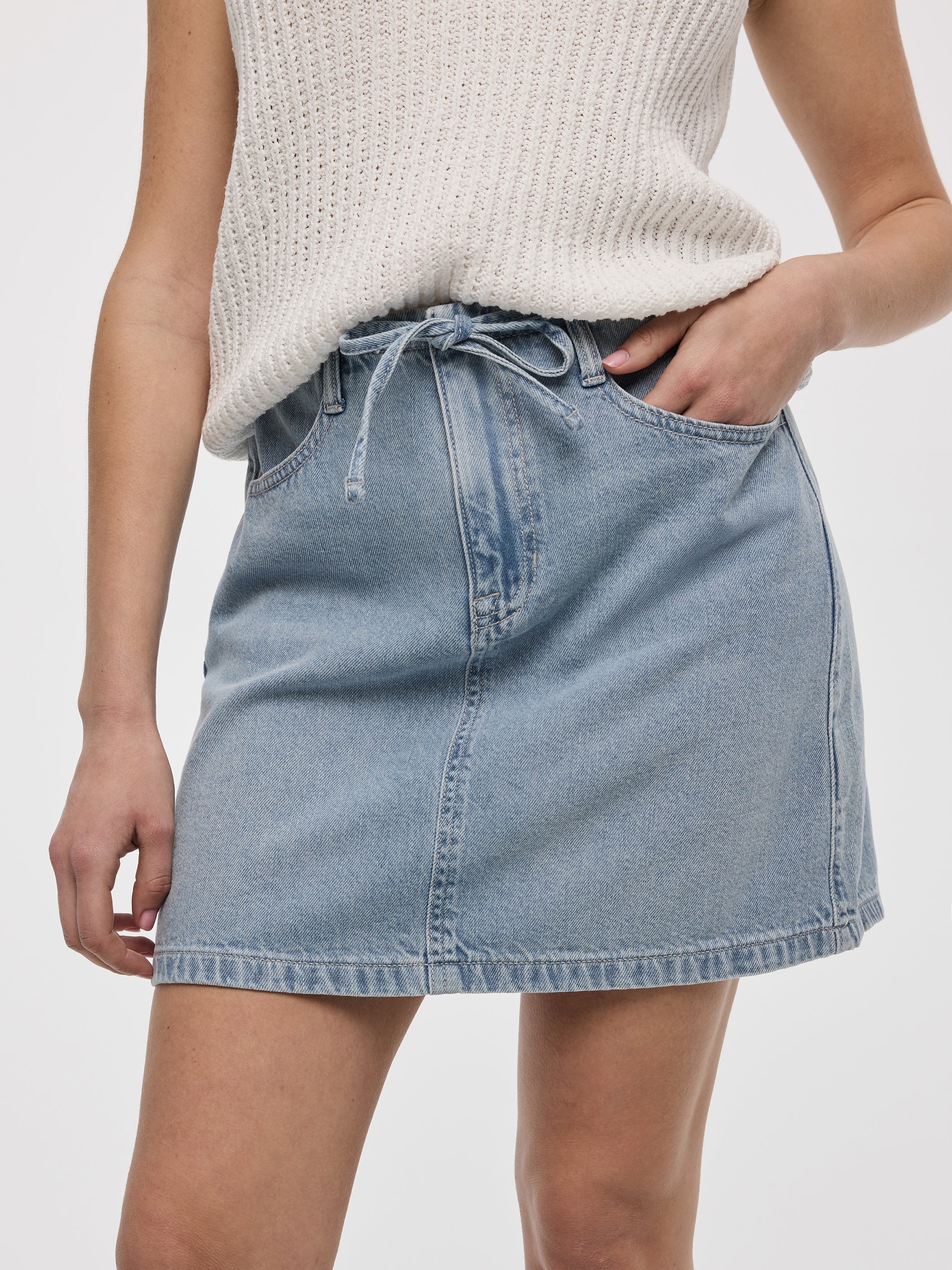 Mini Denim Skirt - Image 2