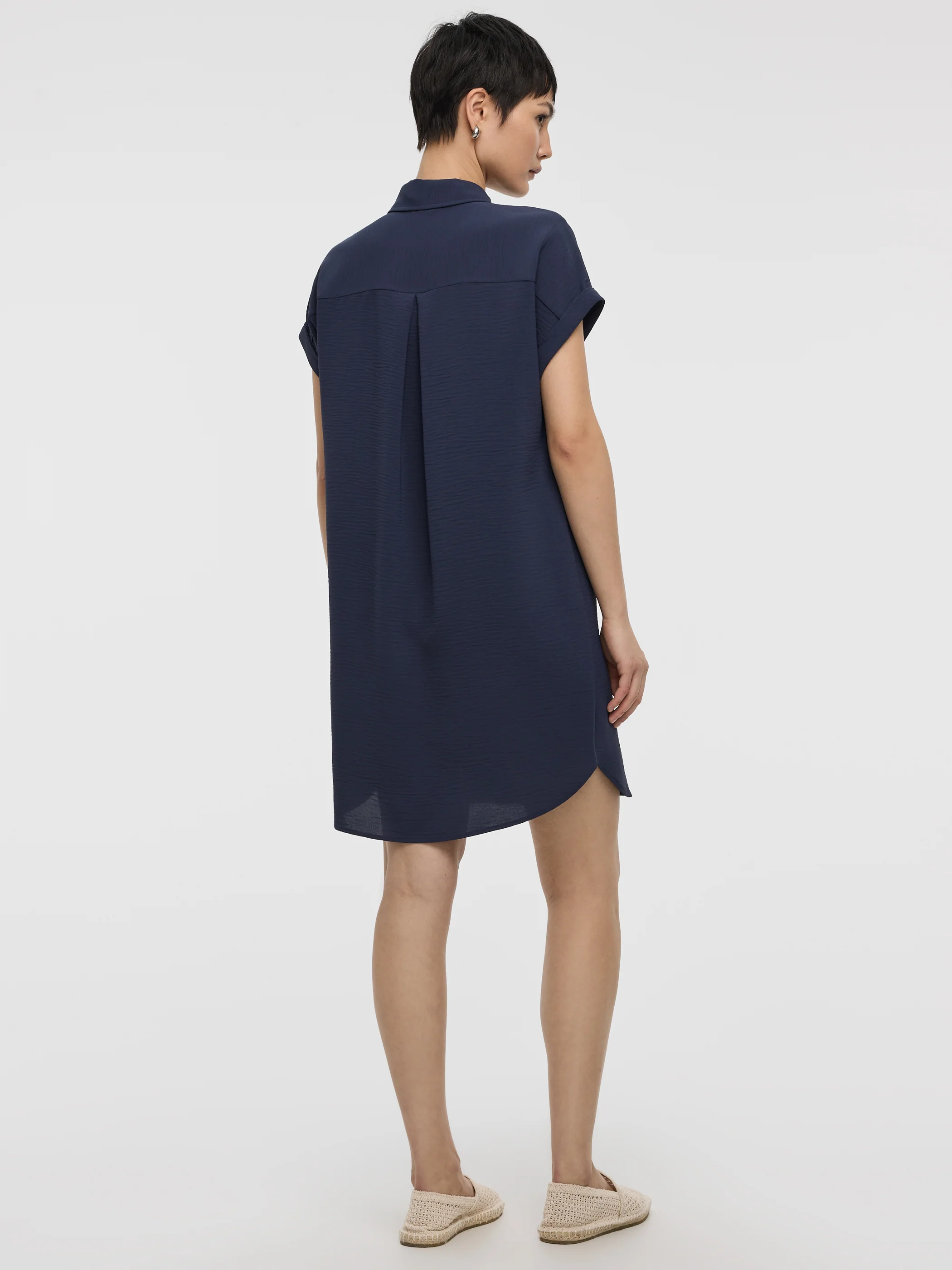 Short-Sleeve Shirt Dress - Image 11