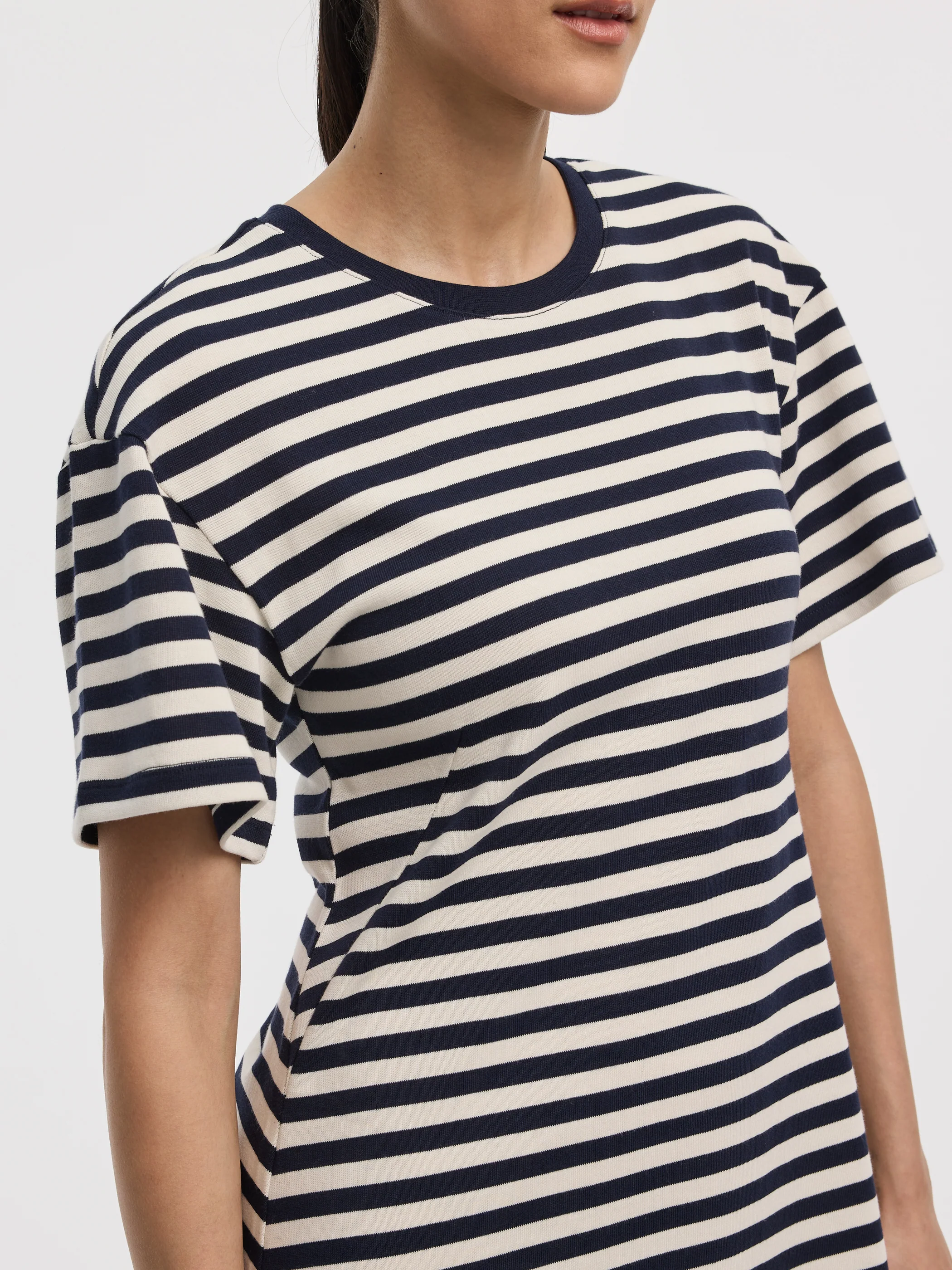 Striped T-Shirt Mini Dress - Image 2