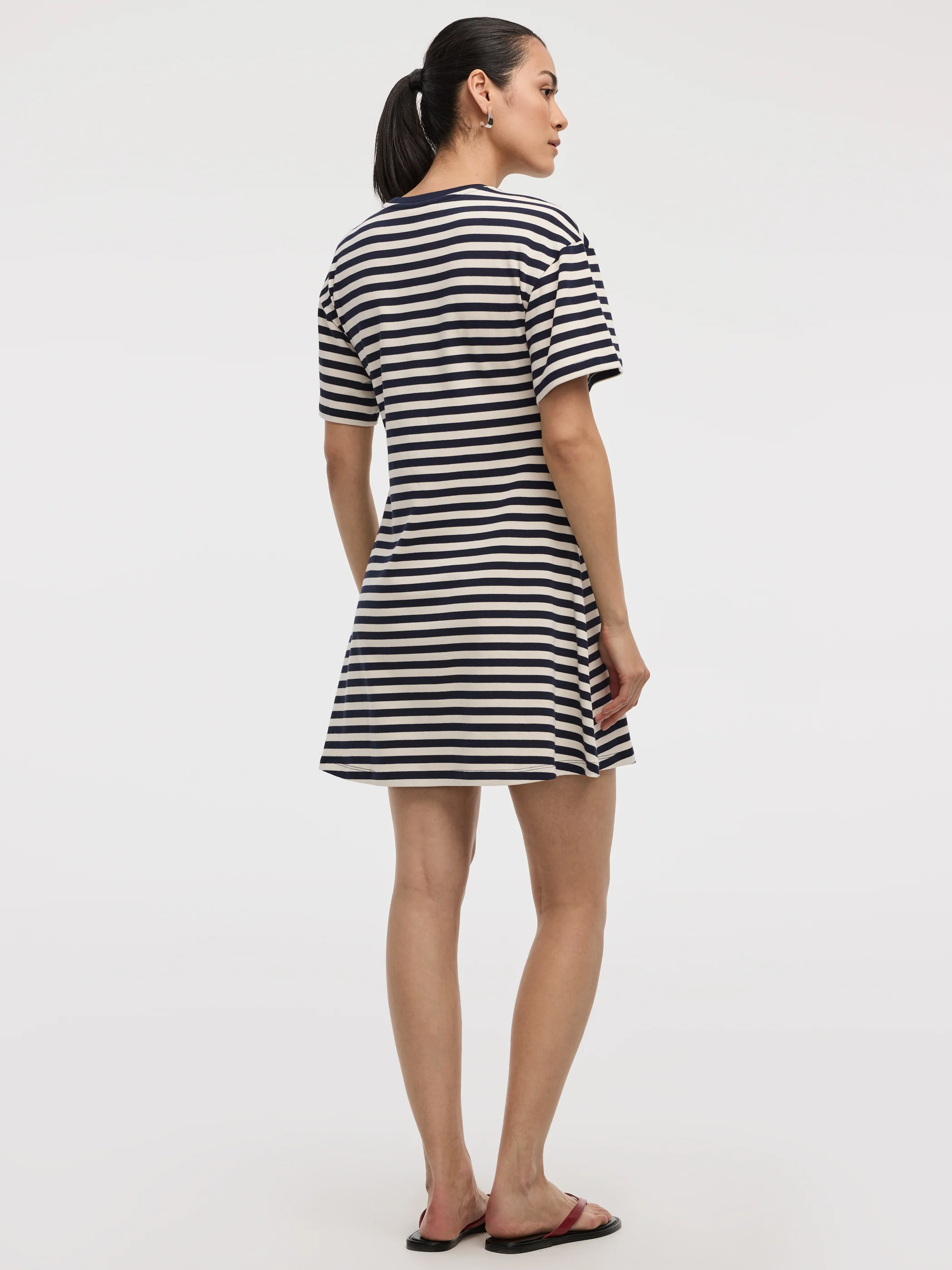 Striped T-Shirt Mini Dress - Image 3